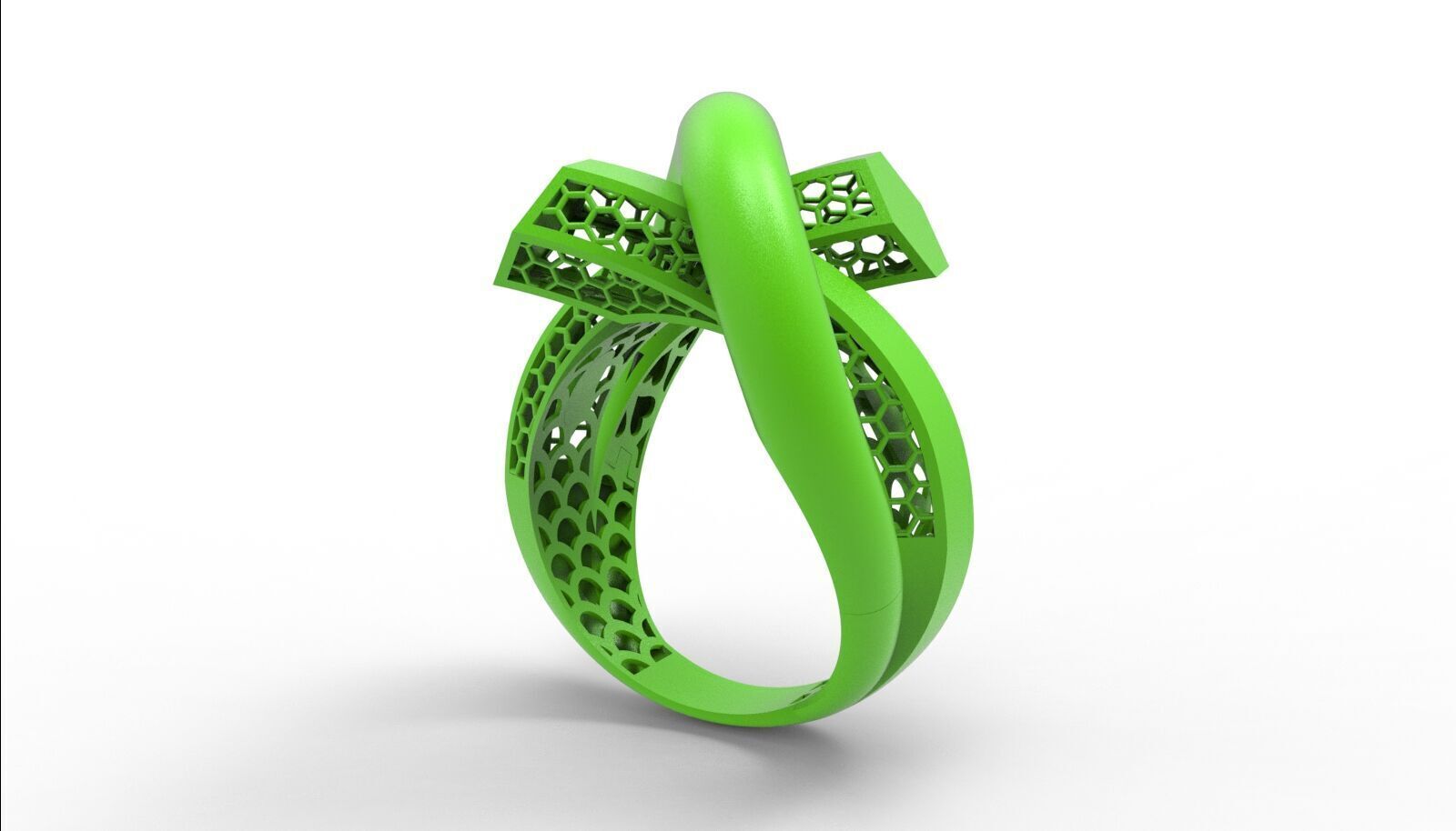 Lightweight Fusion Ring Ready for Casting TR024 3D print model_4