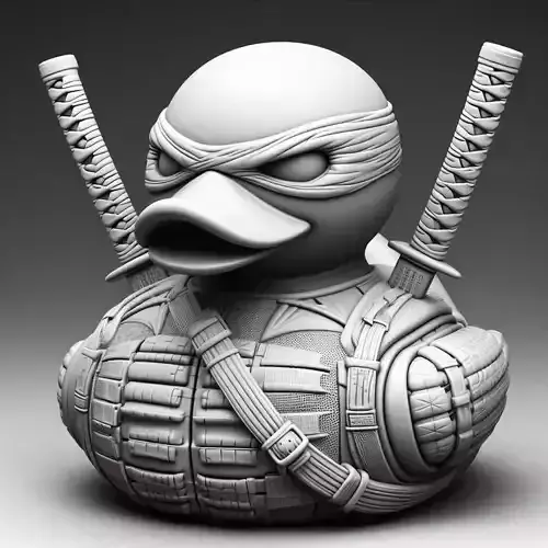 Ninja Turtle Duck 3D print model