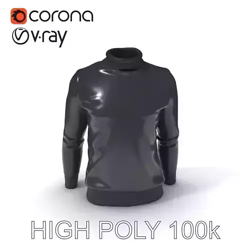 Turtleneck Sweater D Model Pack