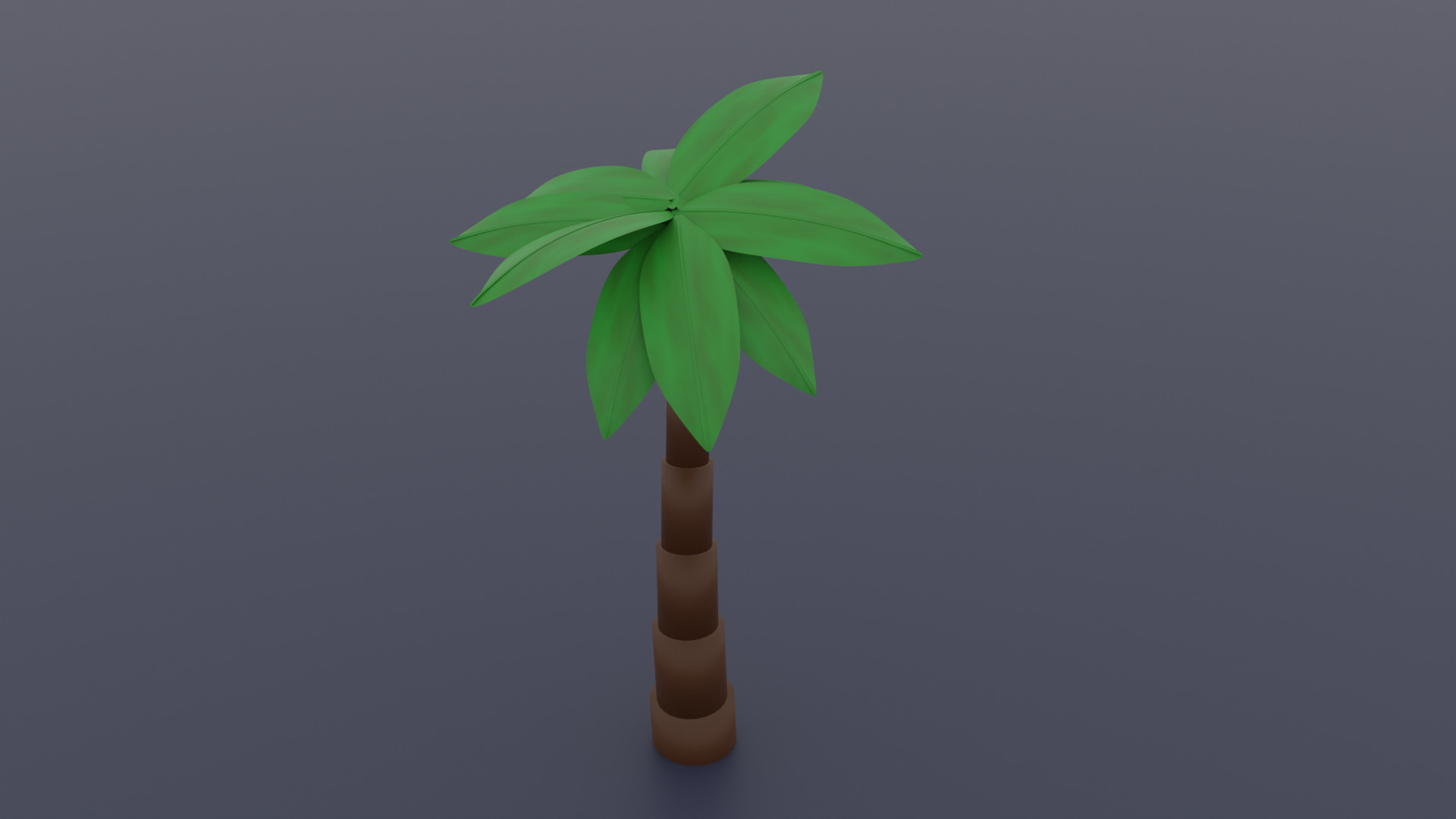 Low-Poly Tree Pack Sakura and Palm Free 3D model_1
