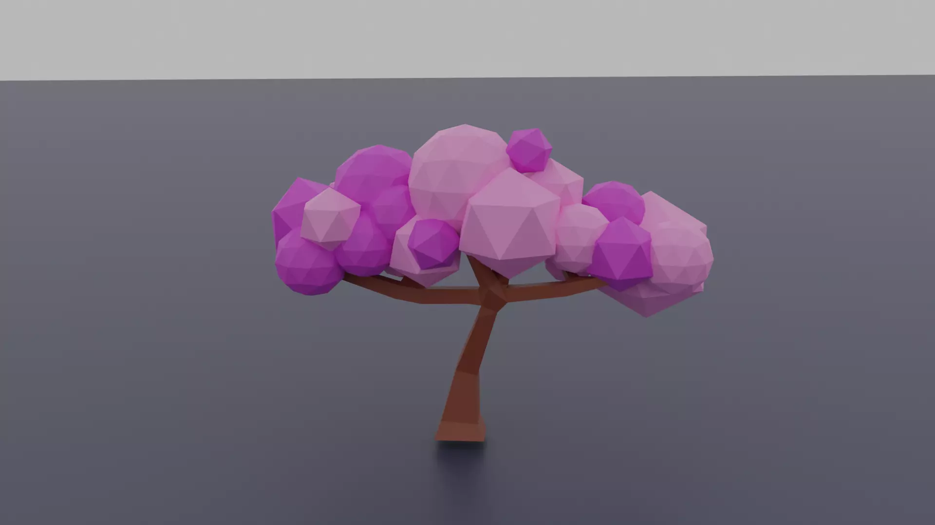 Low-Poly Tree Pack Sakura and Palm Free 3D model_0
