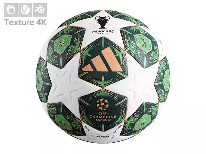 UEFA Champions League Final 2025 Match Ball 3D model