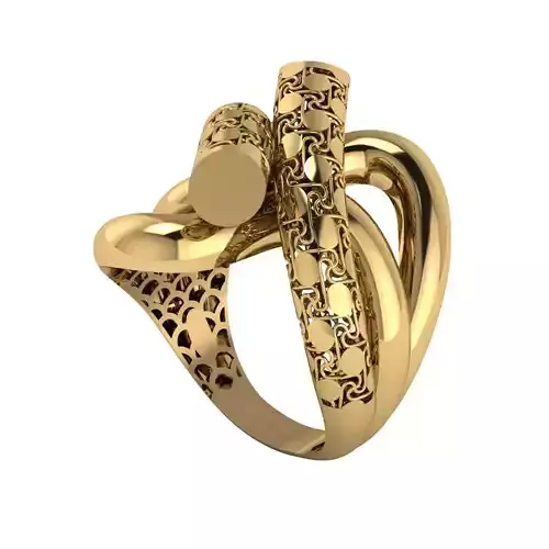 Lightweight Fusion Ring  Ready for Casting TR021