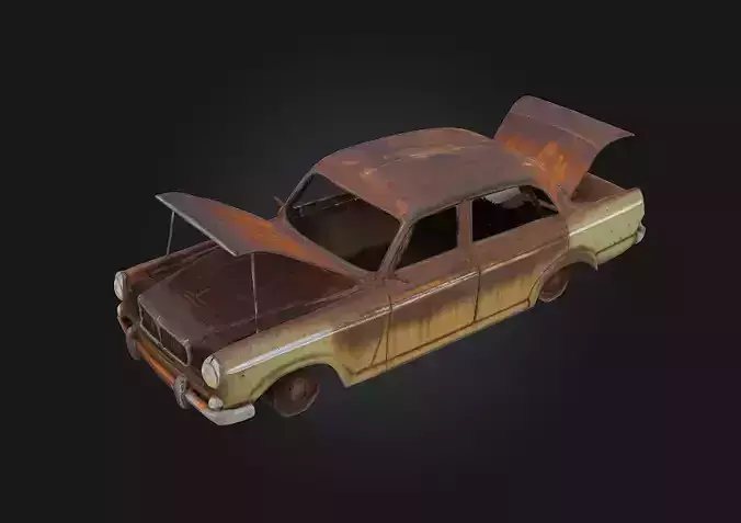 Rusty Time Capsule  Forgotten Relic from a Bygone Era