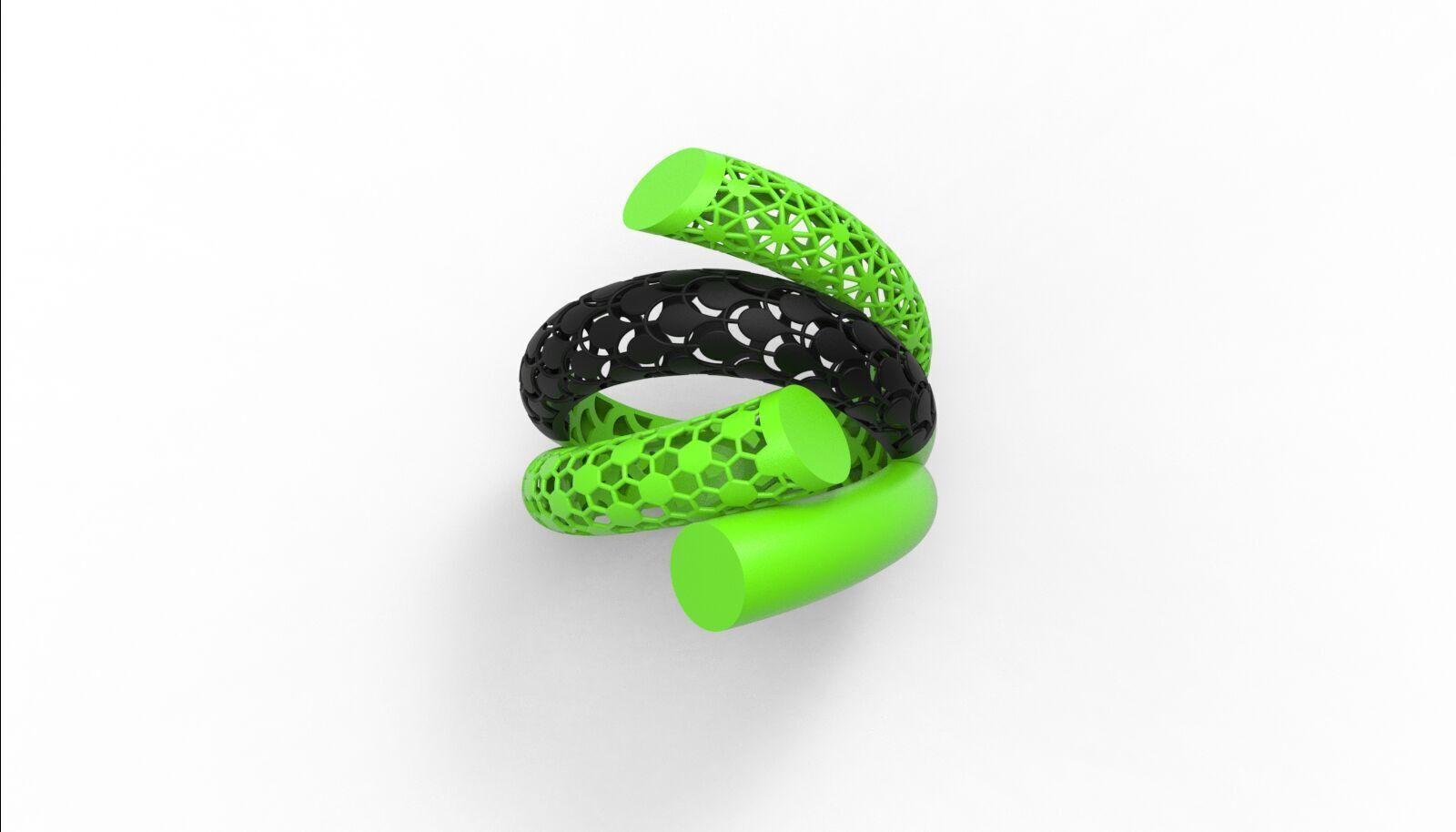Lightweight Fusion Ring Ready for Casting TR020 3D print model_3