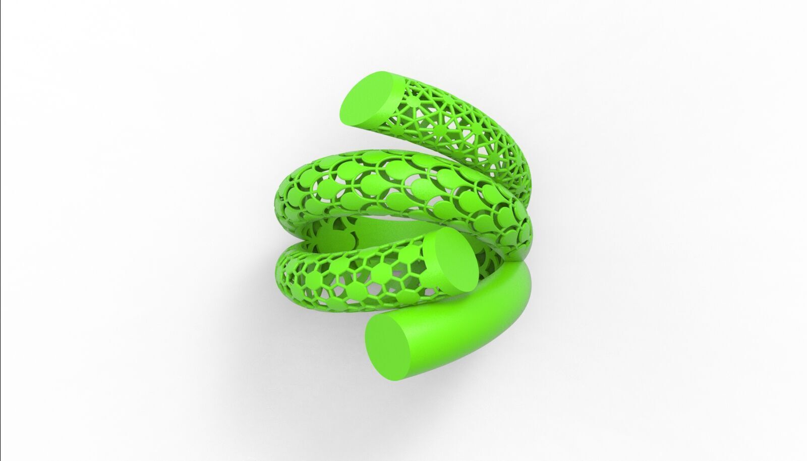 Lightweight Fusion Ring Ready for Casting TR020 3D print model_12