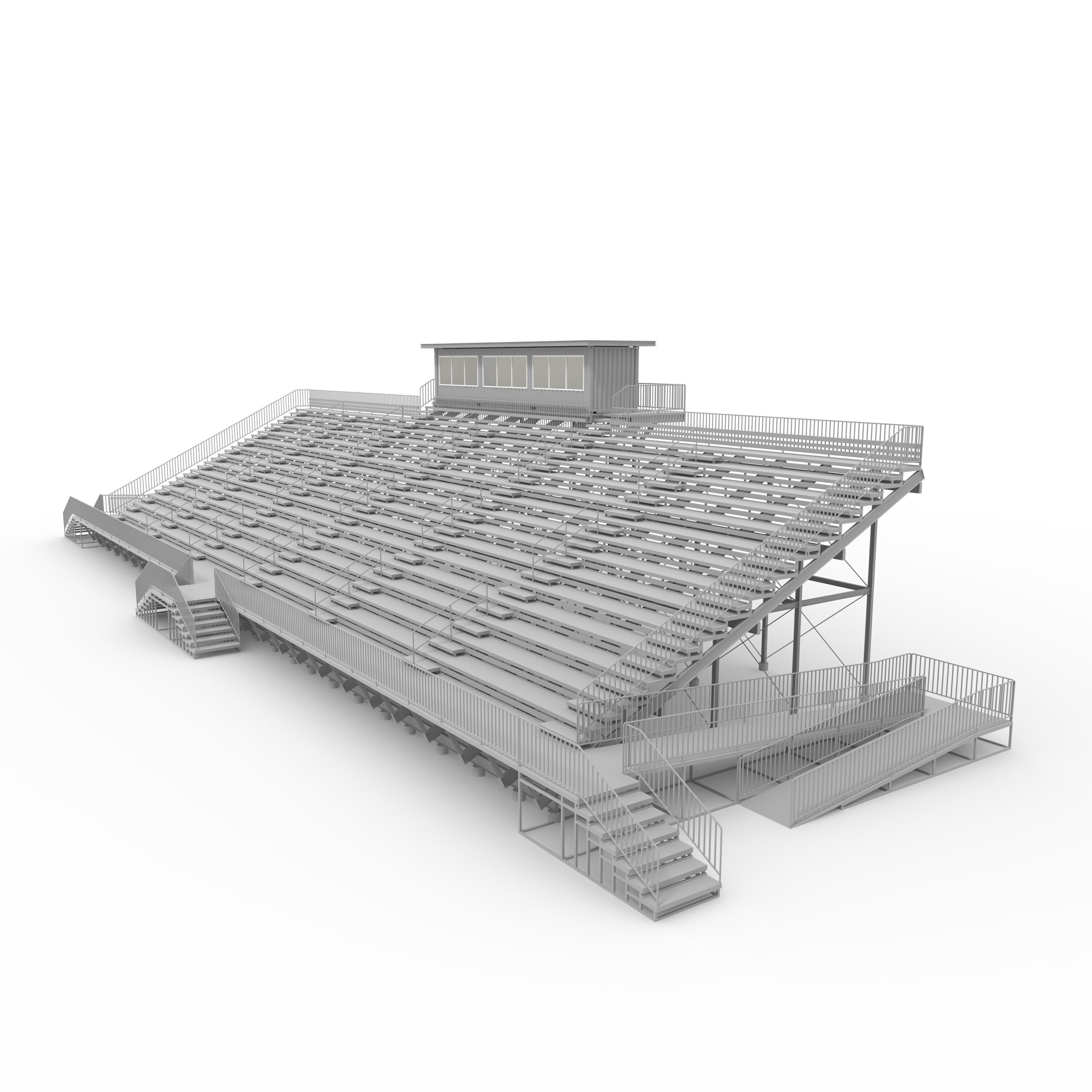 Bleachers 49 3D model_6