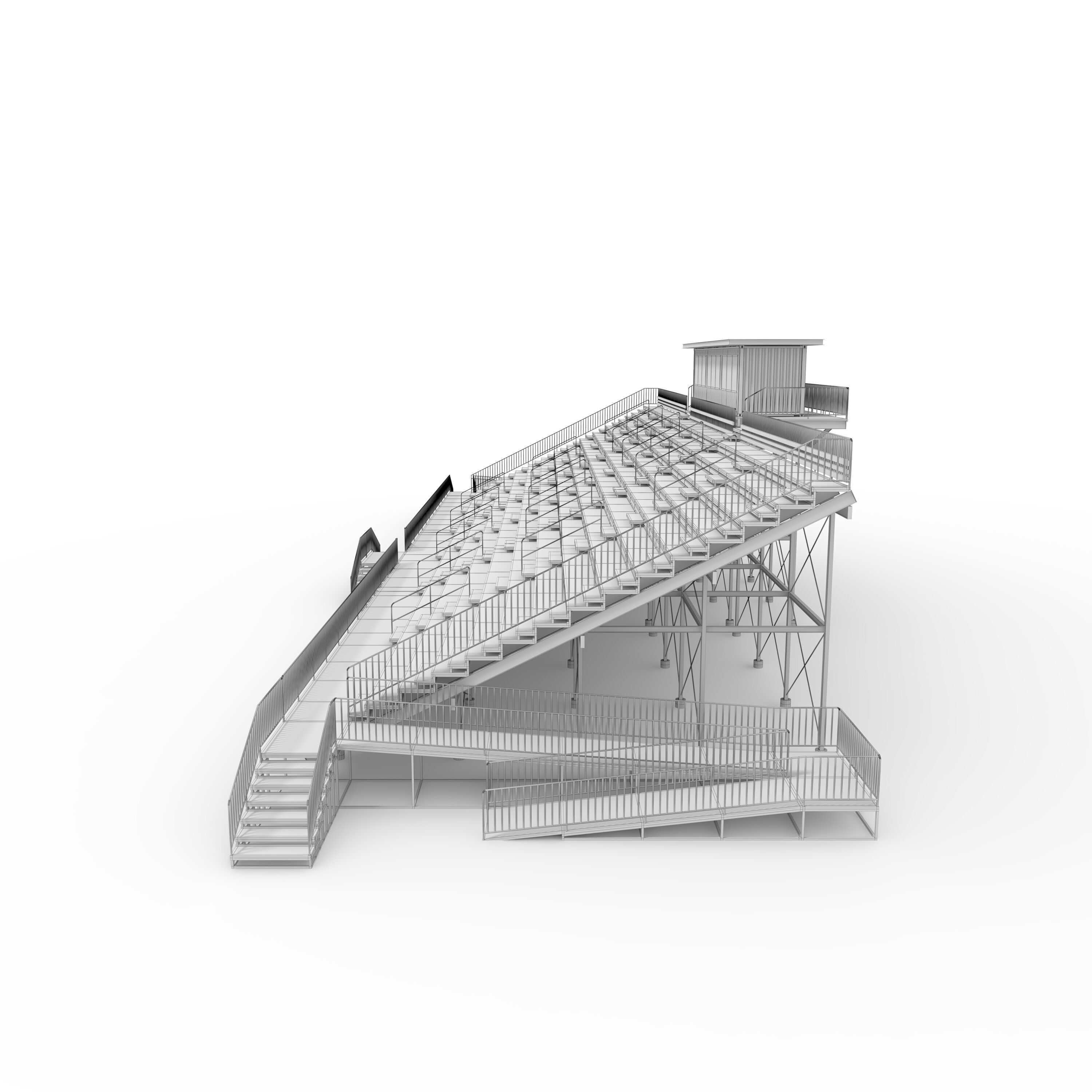 Bleachers 49 3D model_9
