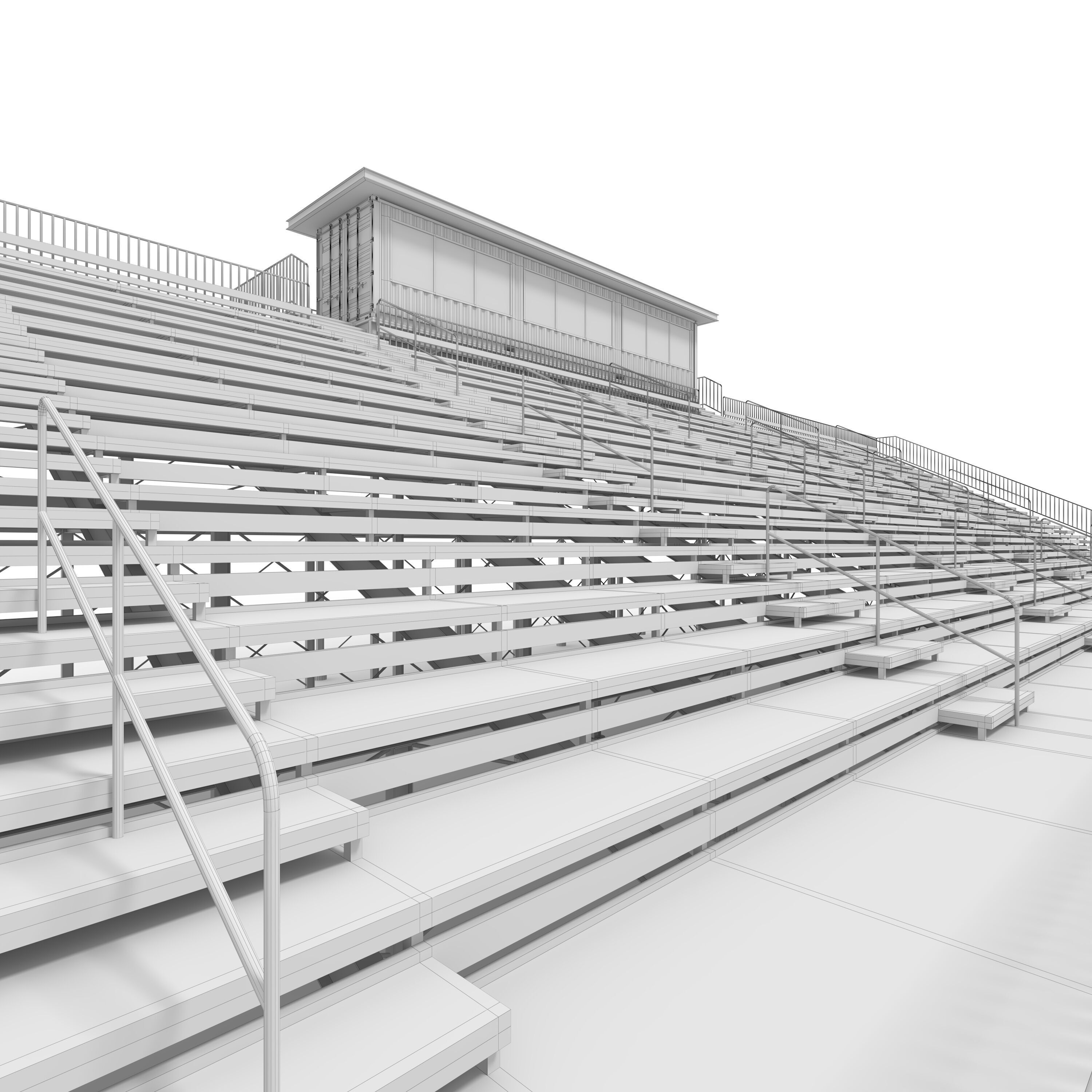 Bleachers 49 3D model_1