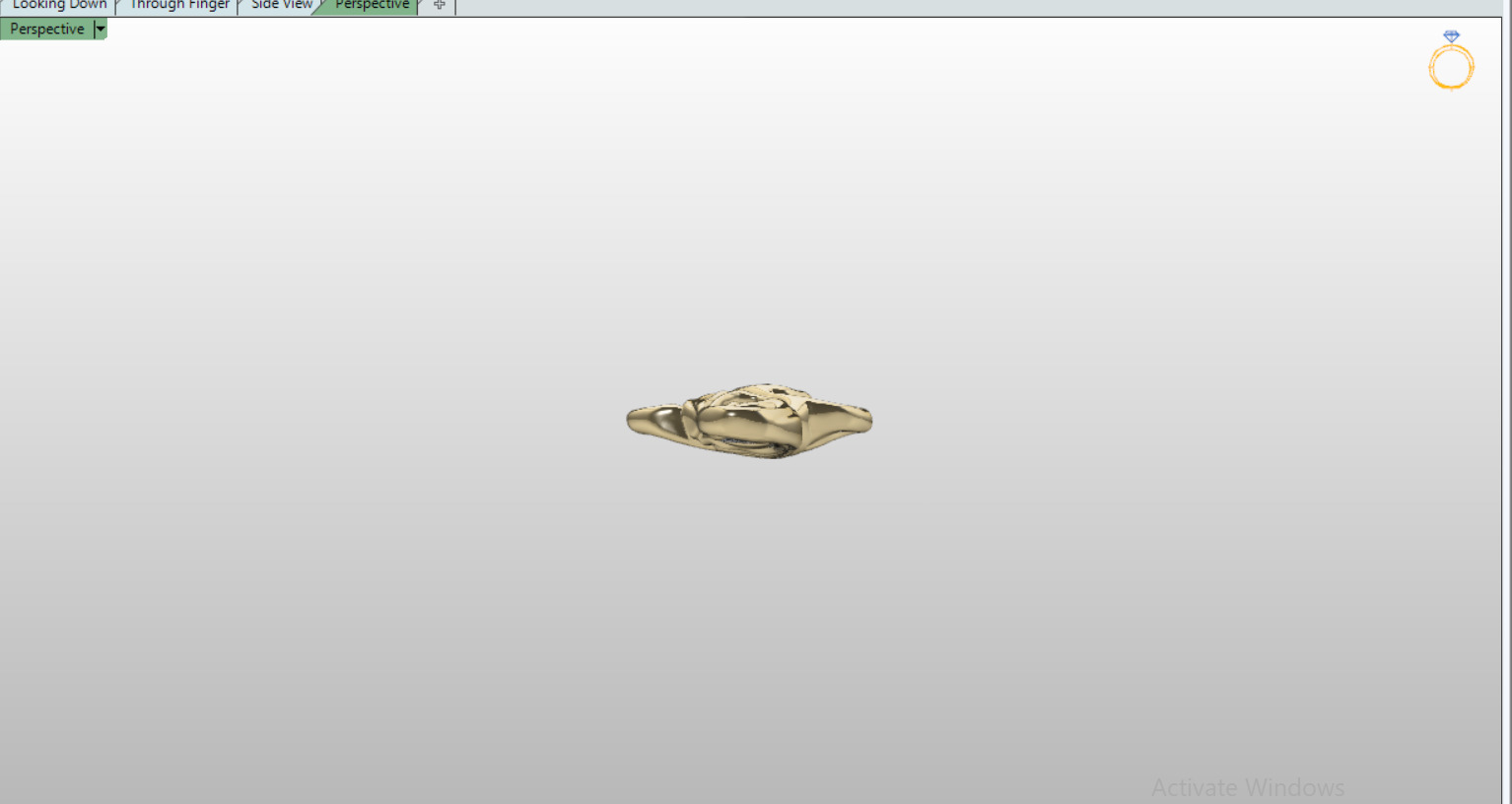 David Yurman Knife Pendant with round Stones 3D print model_7