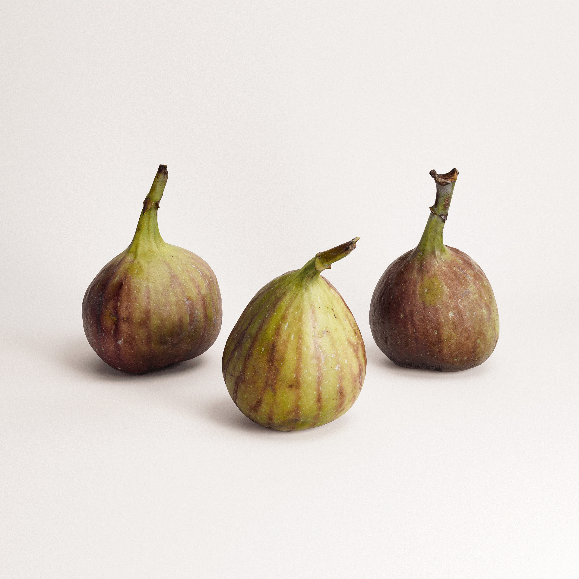 Fig Set 01 Low-poly 3D model_3