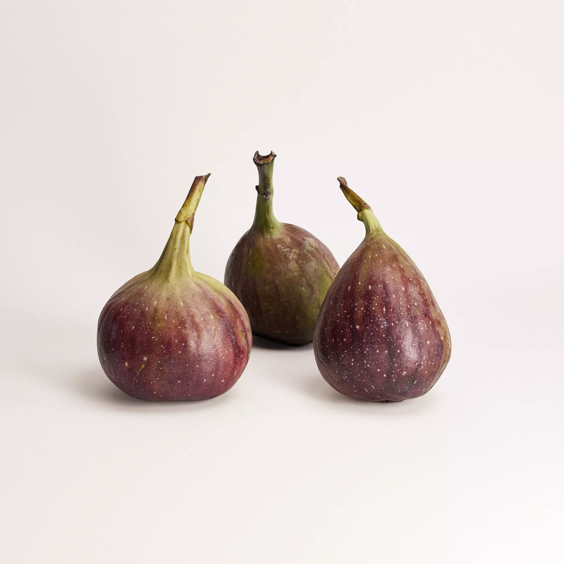 Fig Set 01 Low-poly 3D model_0