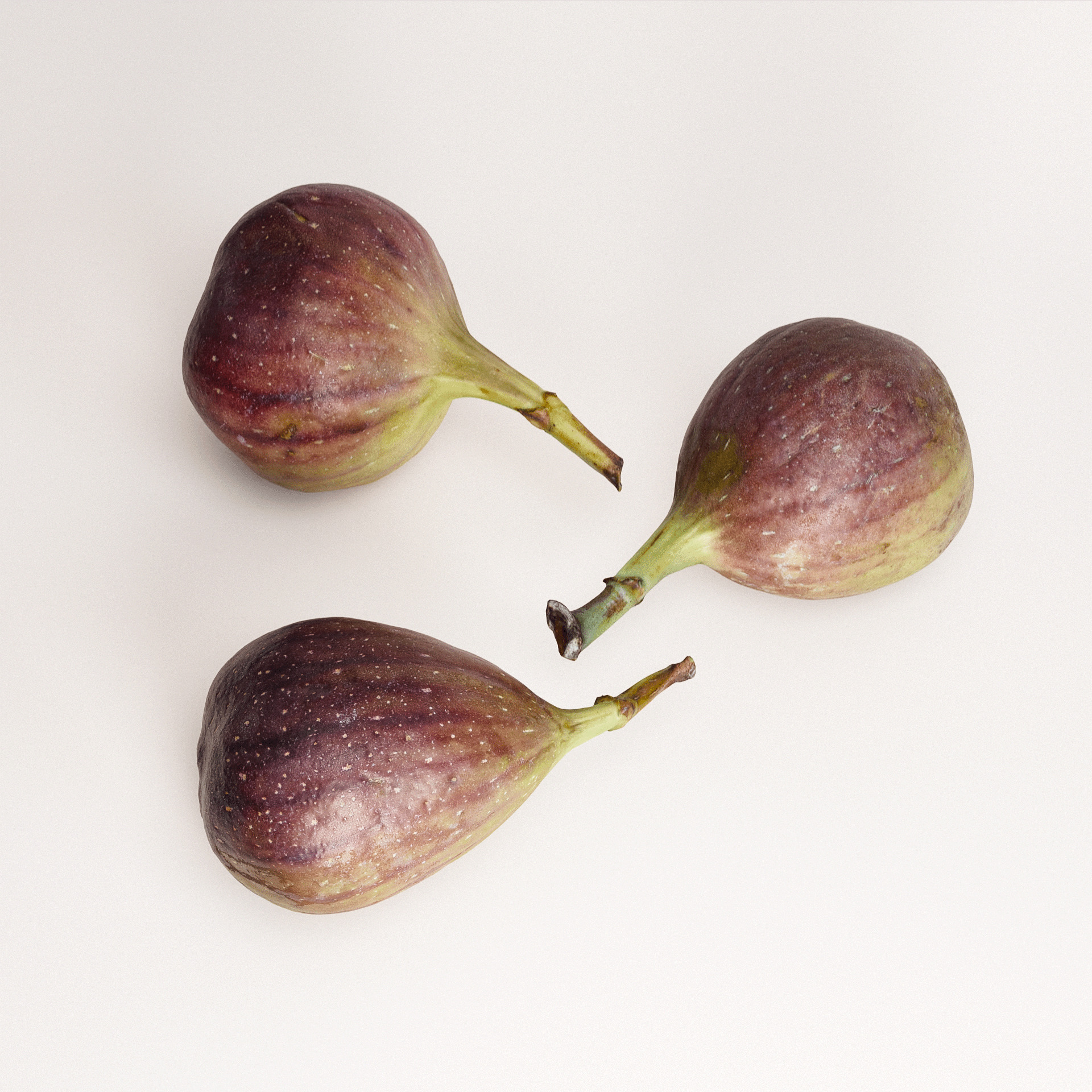 Fig Set 01 Low-poly 3D model_4