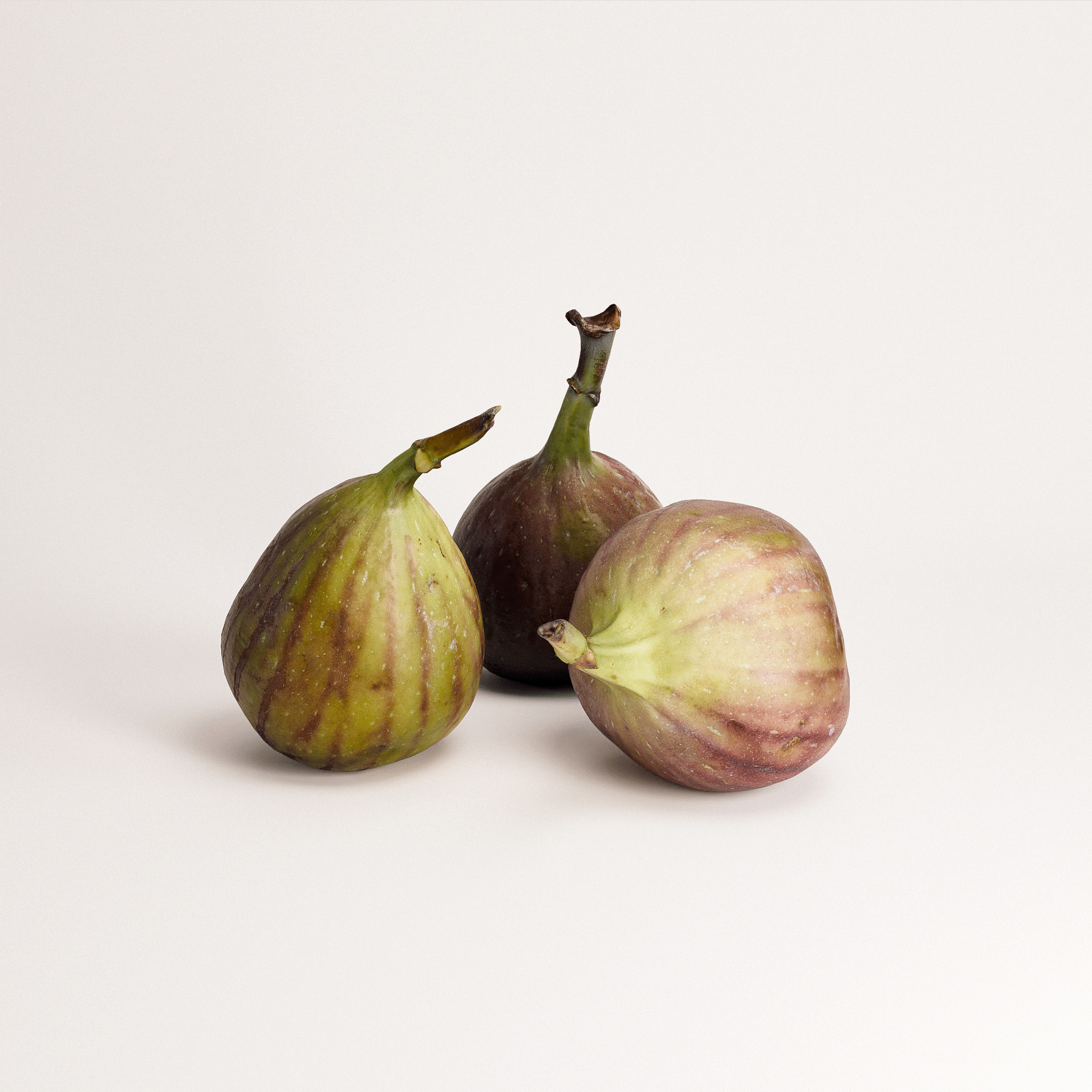 Fig Set 01 Low-poly 3D model_6