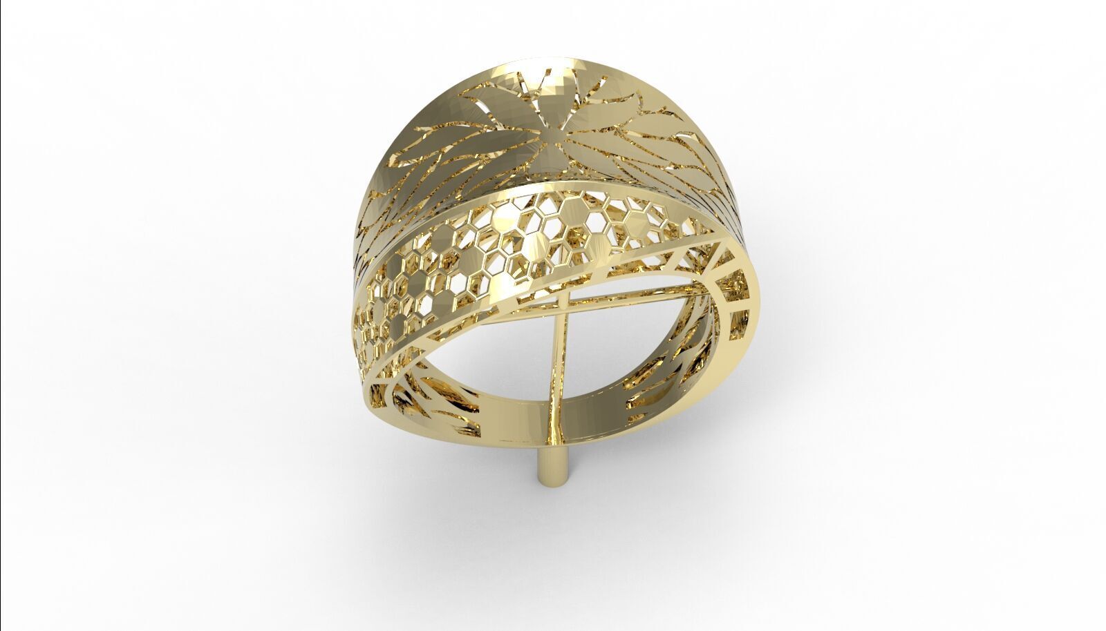 Lightweight Fusion Ring Ready for Casting TR018 3D print model_1