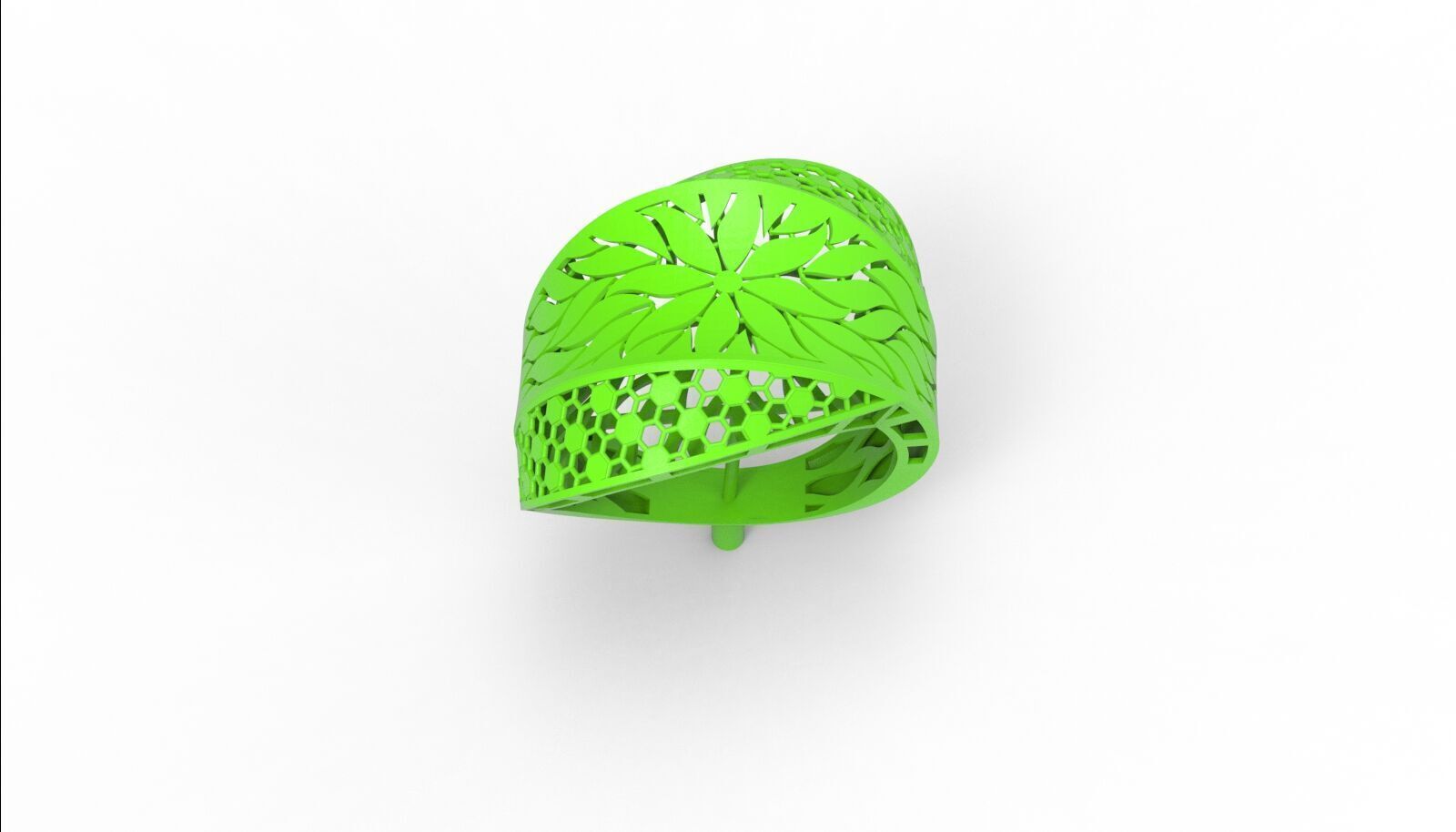 Lightweight Fusion Ring Ready for Casting TR018 3D print model_6