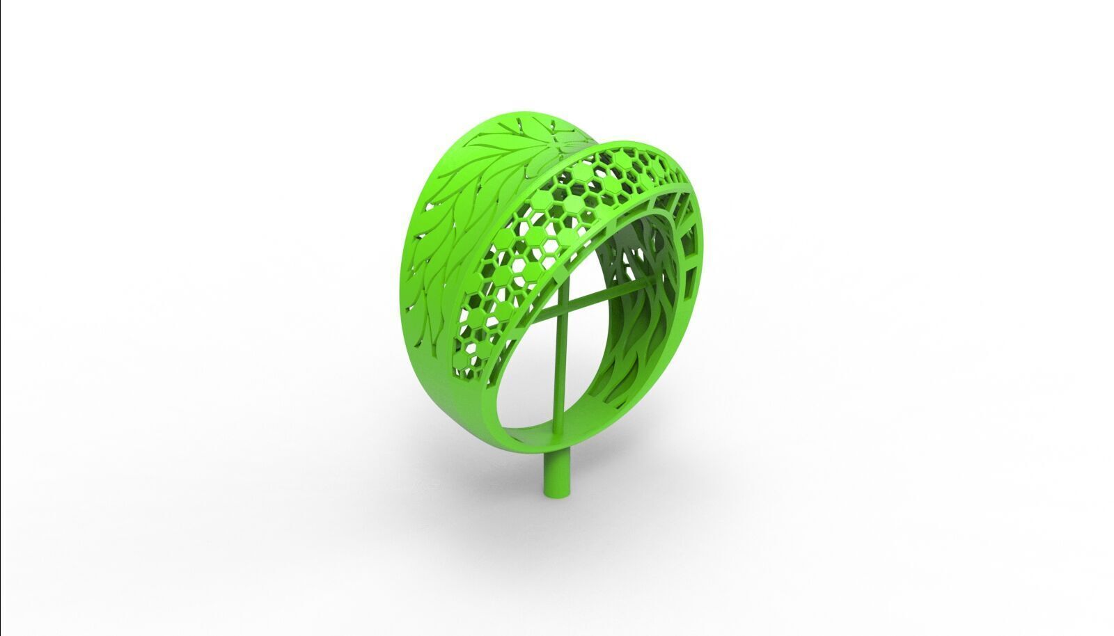 Lightweight Fusion Ring Ready for Casting TR018 3D print model_4