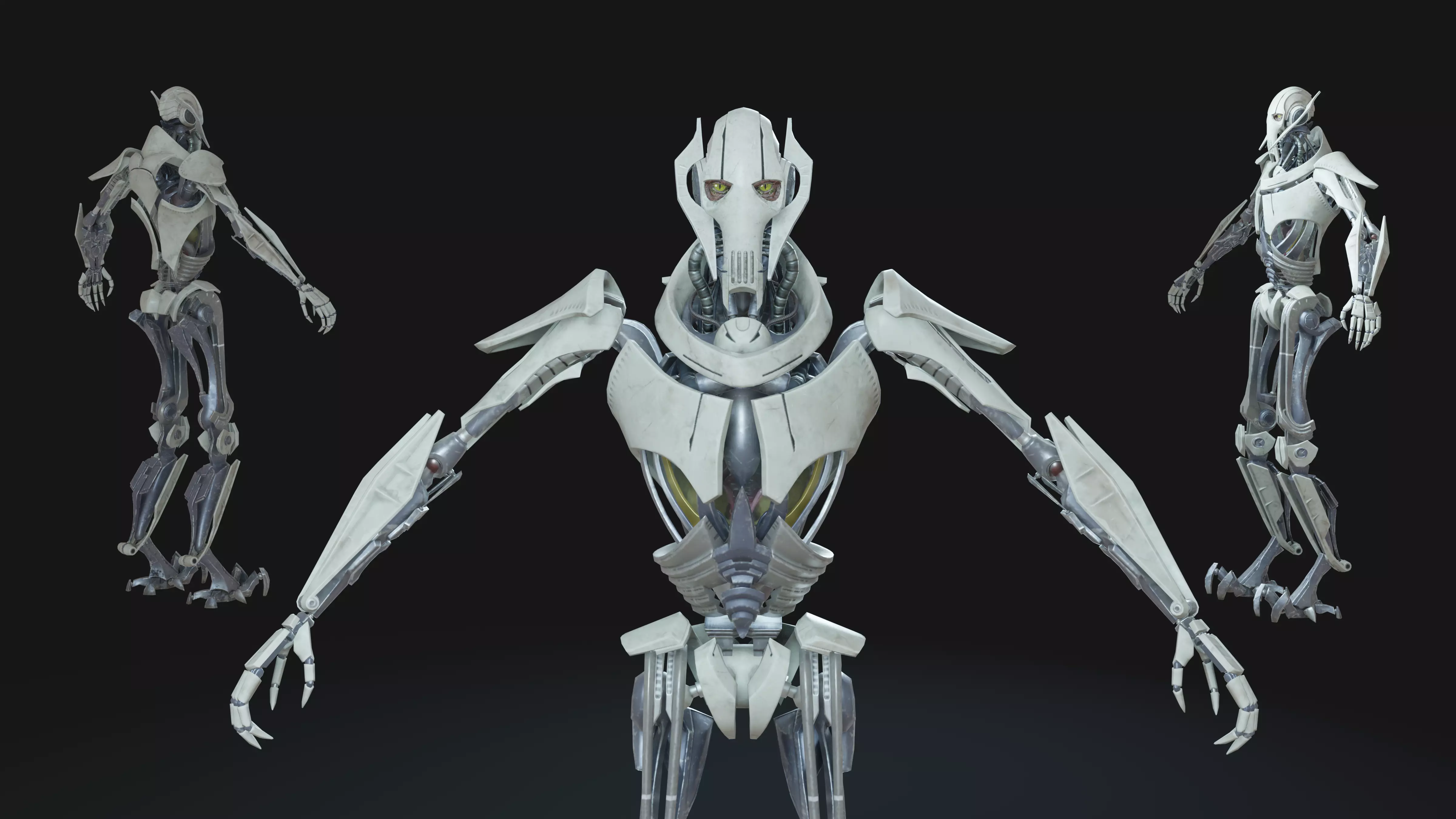 General Grievous Animation-Ready Cyborg Commander Low-poly 3D model_0