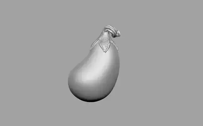 Eggplant Pendant 3D model
