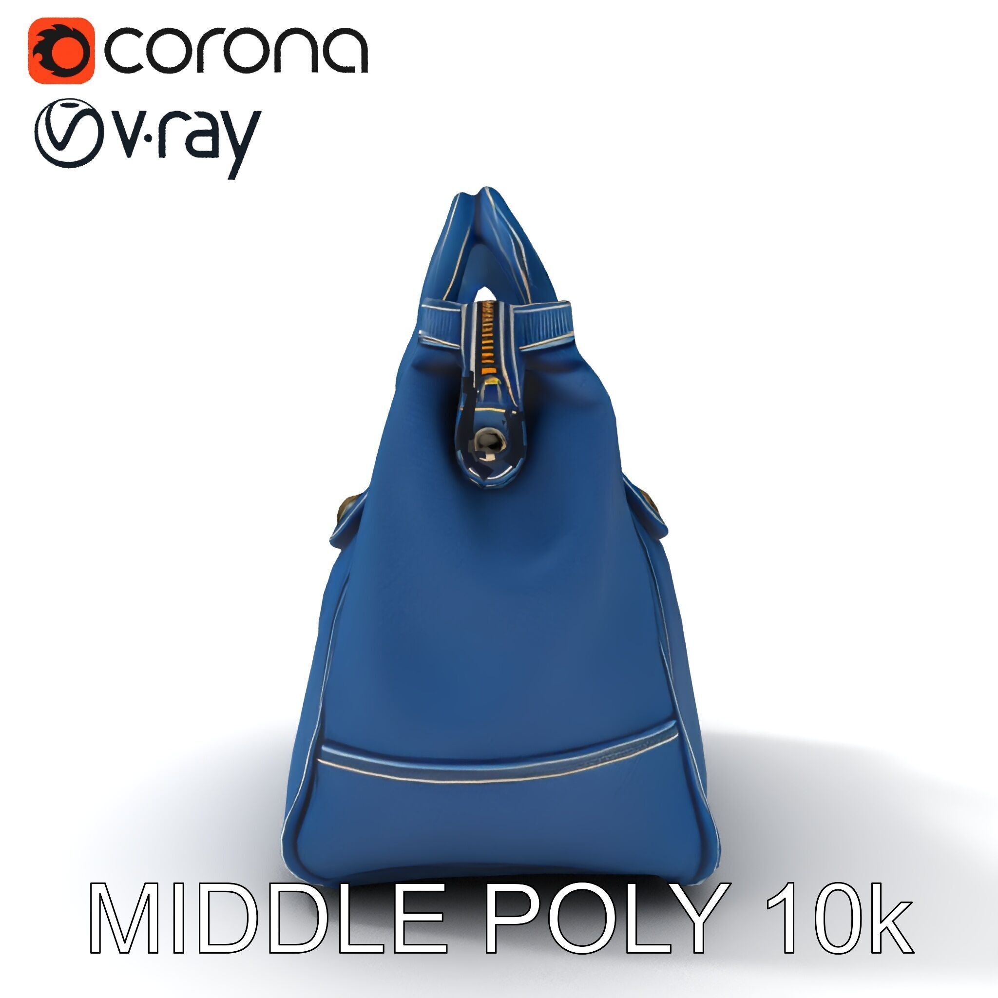 Elegant Leather Handbag D Model Pack Low-poly 3D model_33