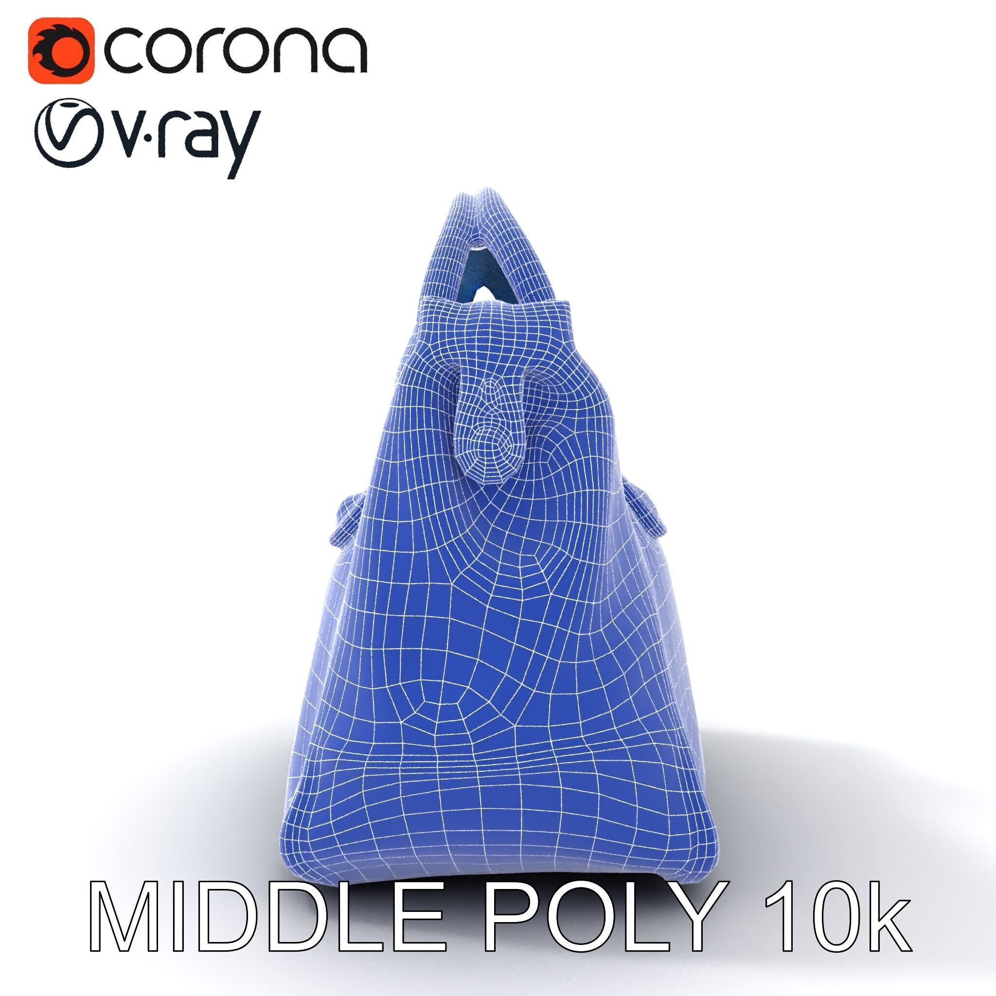 Elegant Leather Handbag D Model Pack Low-poly 3D model_11