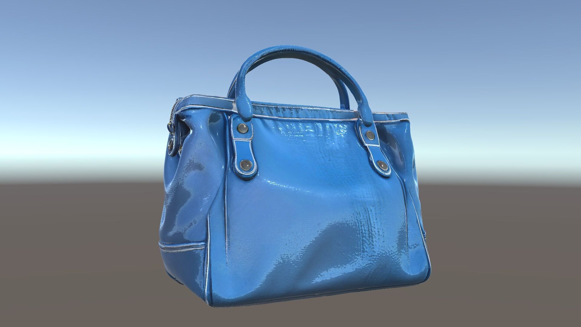 Elegant Leather Handbag D Model Pack Low-poly 3D model_5