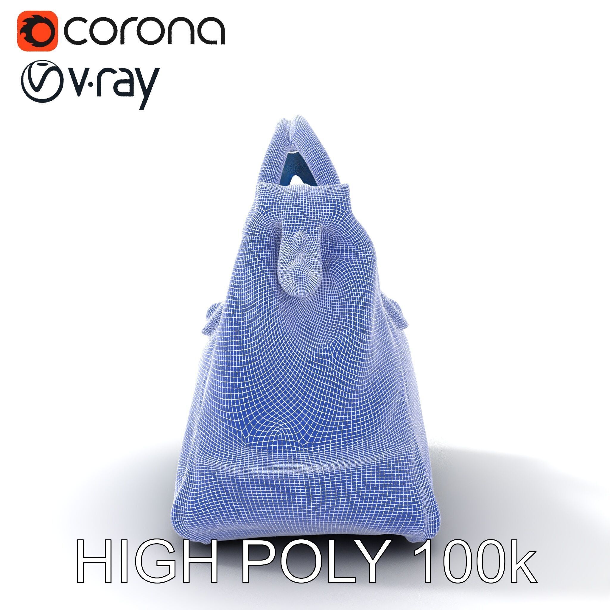 Elegant Leather Handbag D Model Pack Low-poly 3D model_21