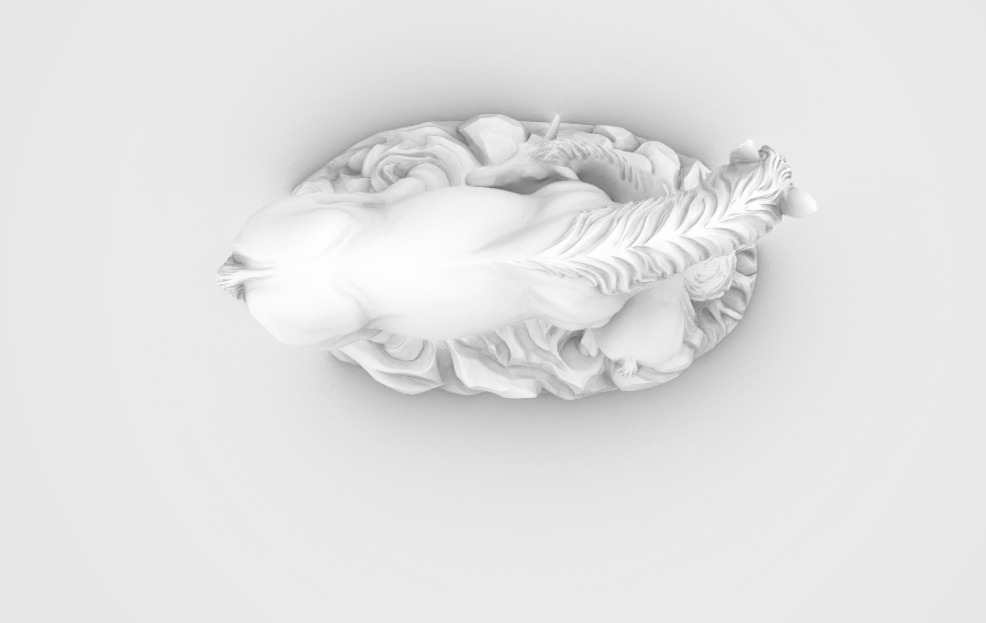 Horse and Foal 3D Model  Artistic Sculpture  3D print model_5