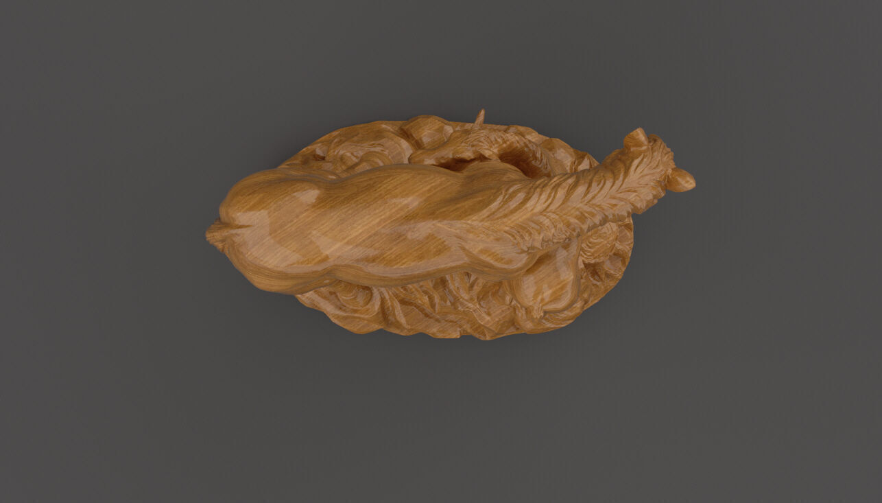 Horse and Foal 3D Model  Artistic Sculpture  3D print model_2