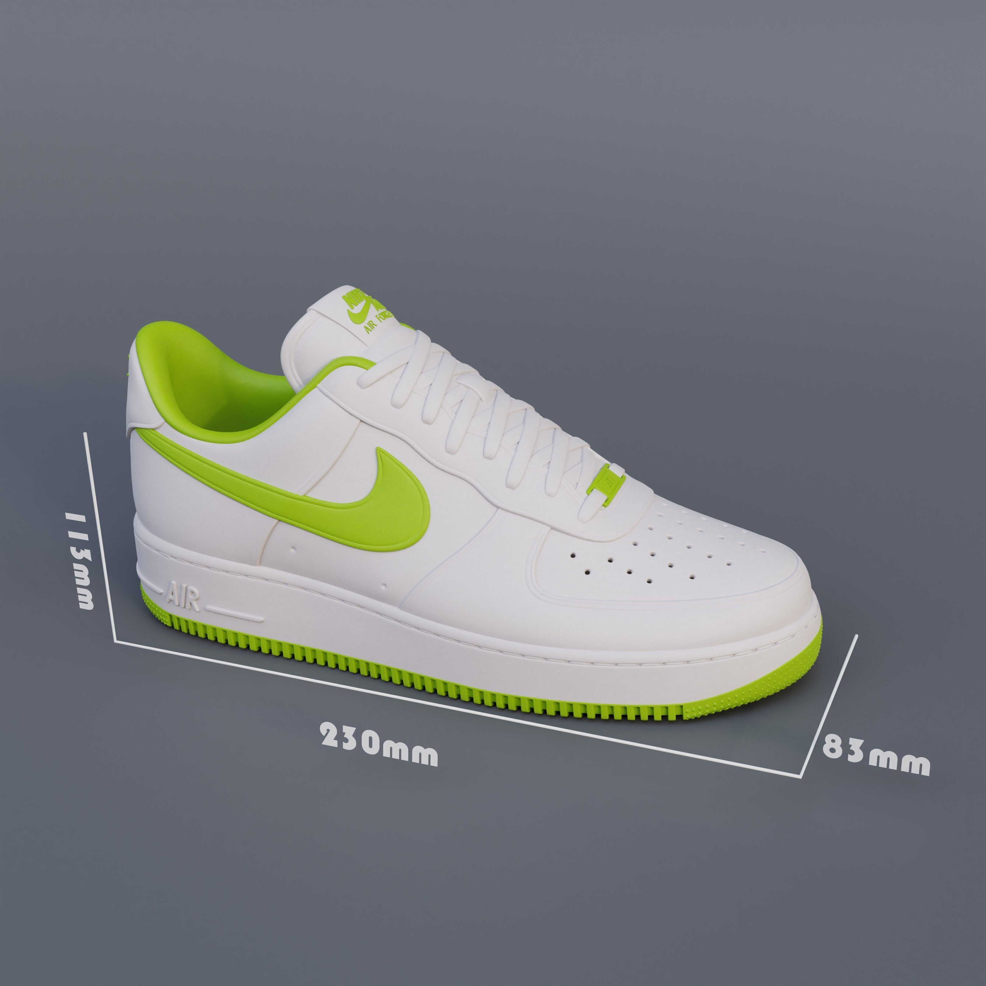 3D Printed Nike Air Force 1 Low 3D print model_8