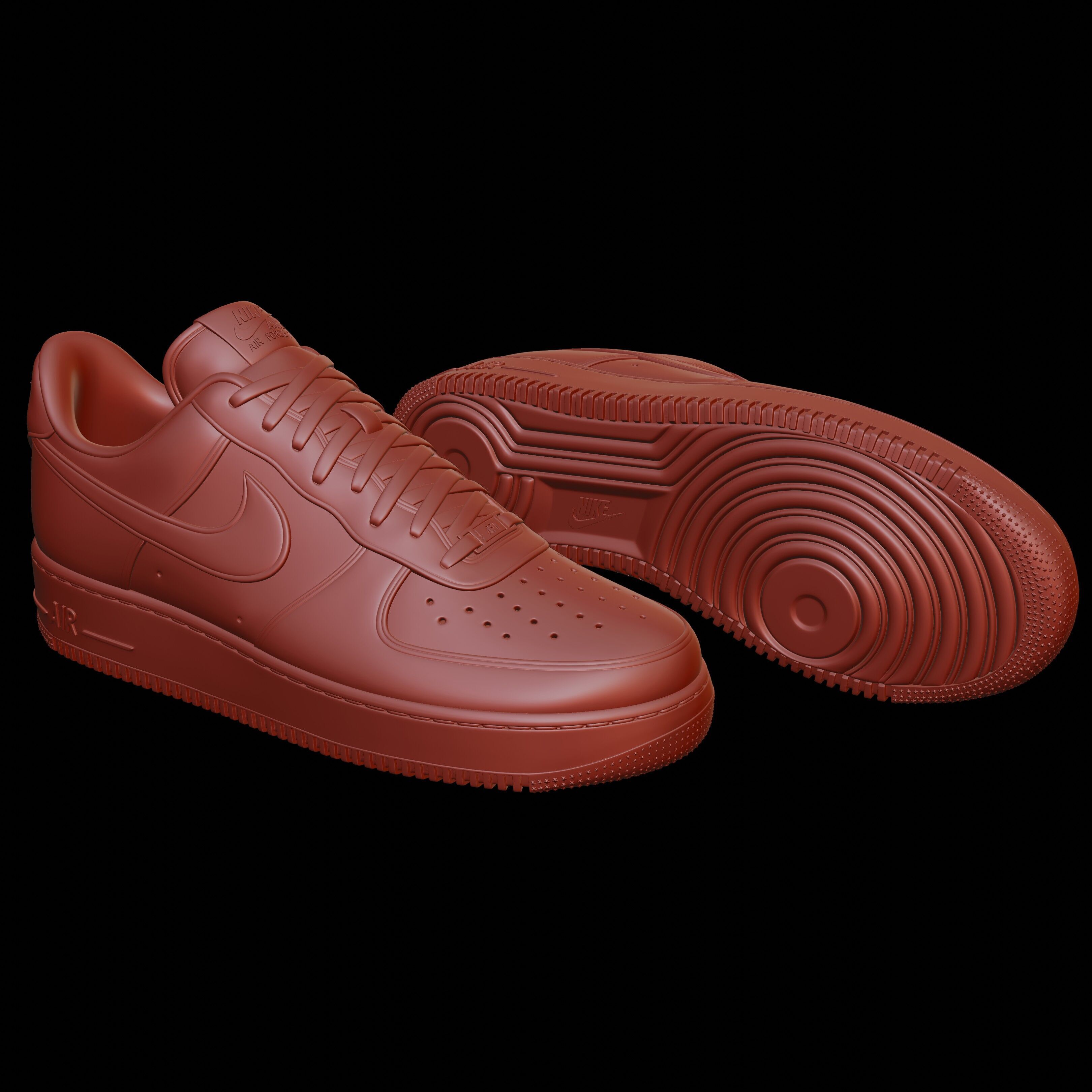 3D Printed Nike Air Force 1 Low 3D print model_9
