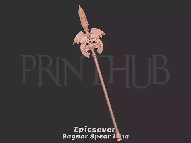 Epicseven Luna Ragnar Spear for cosplay 3D print model