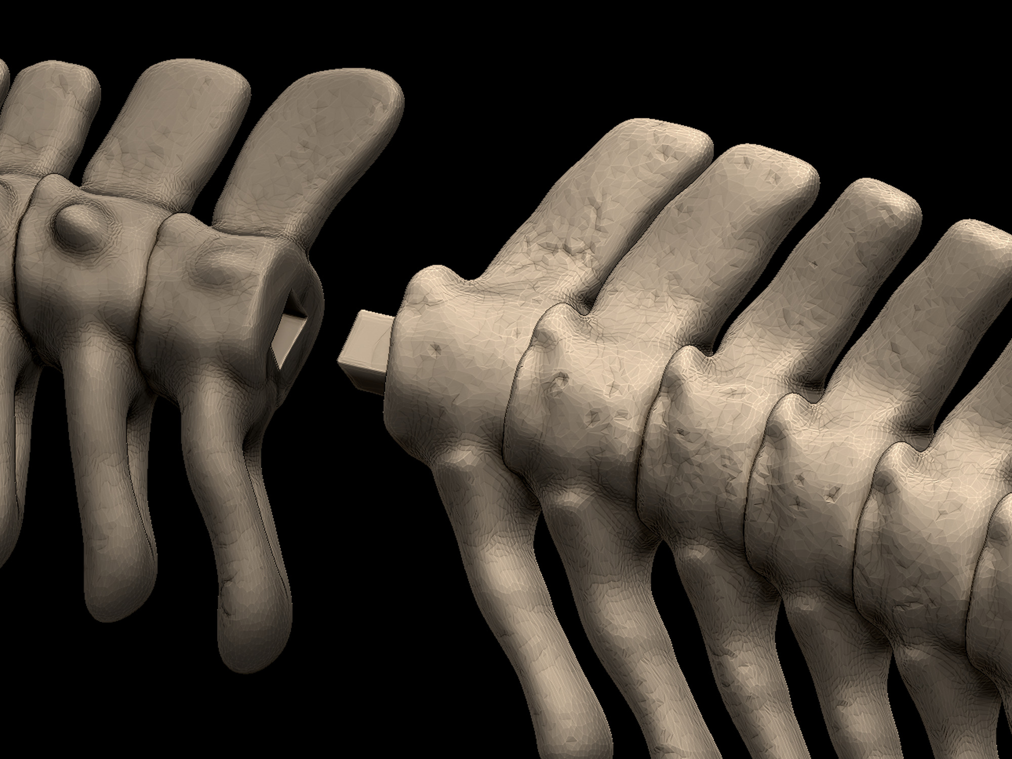 Mosasaurus Skeleton Posed 3D print model_8