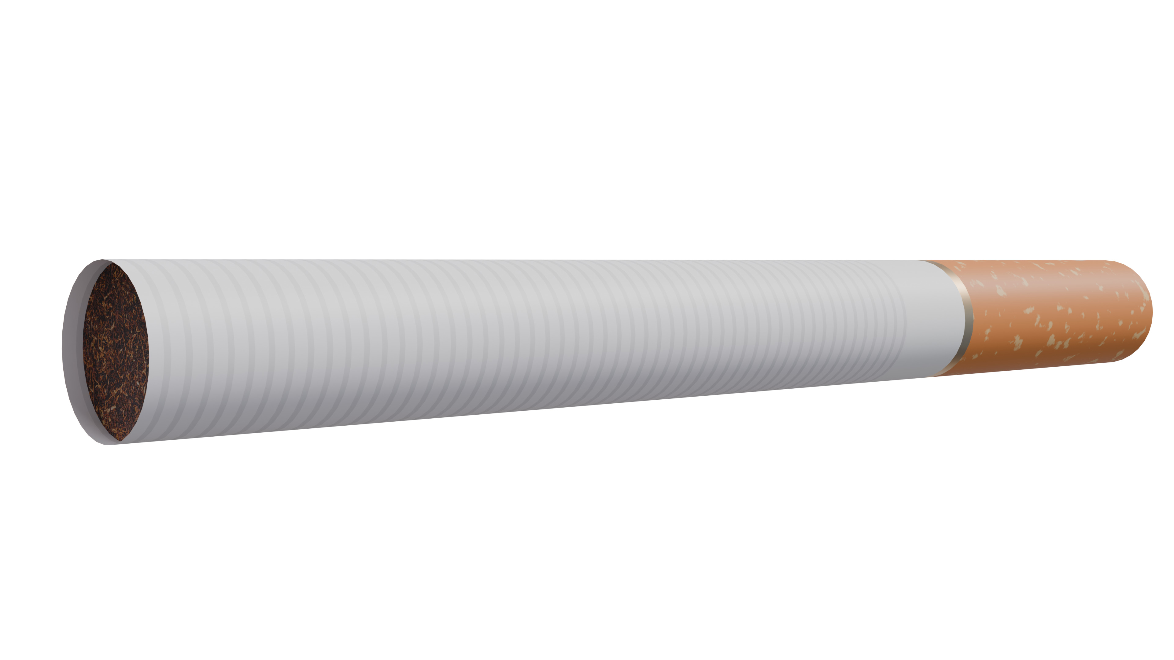 Cigarette Low-poly 3D model_2