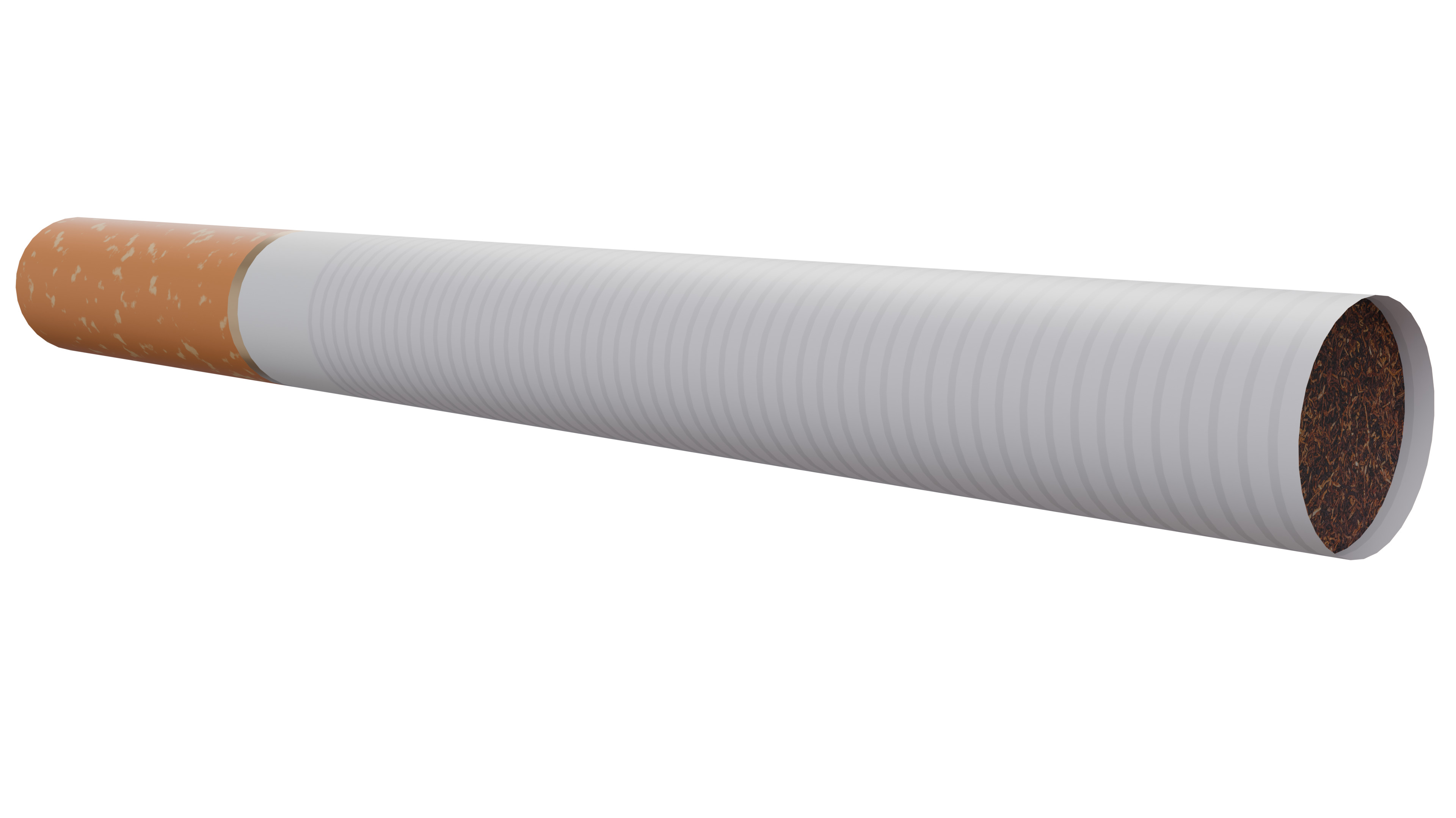 Cigarette Low-poly 3D model_3