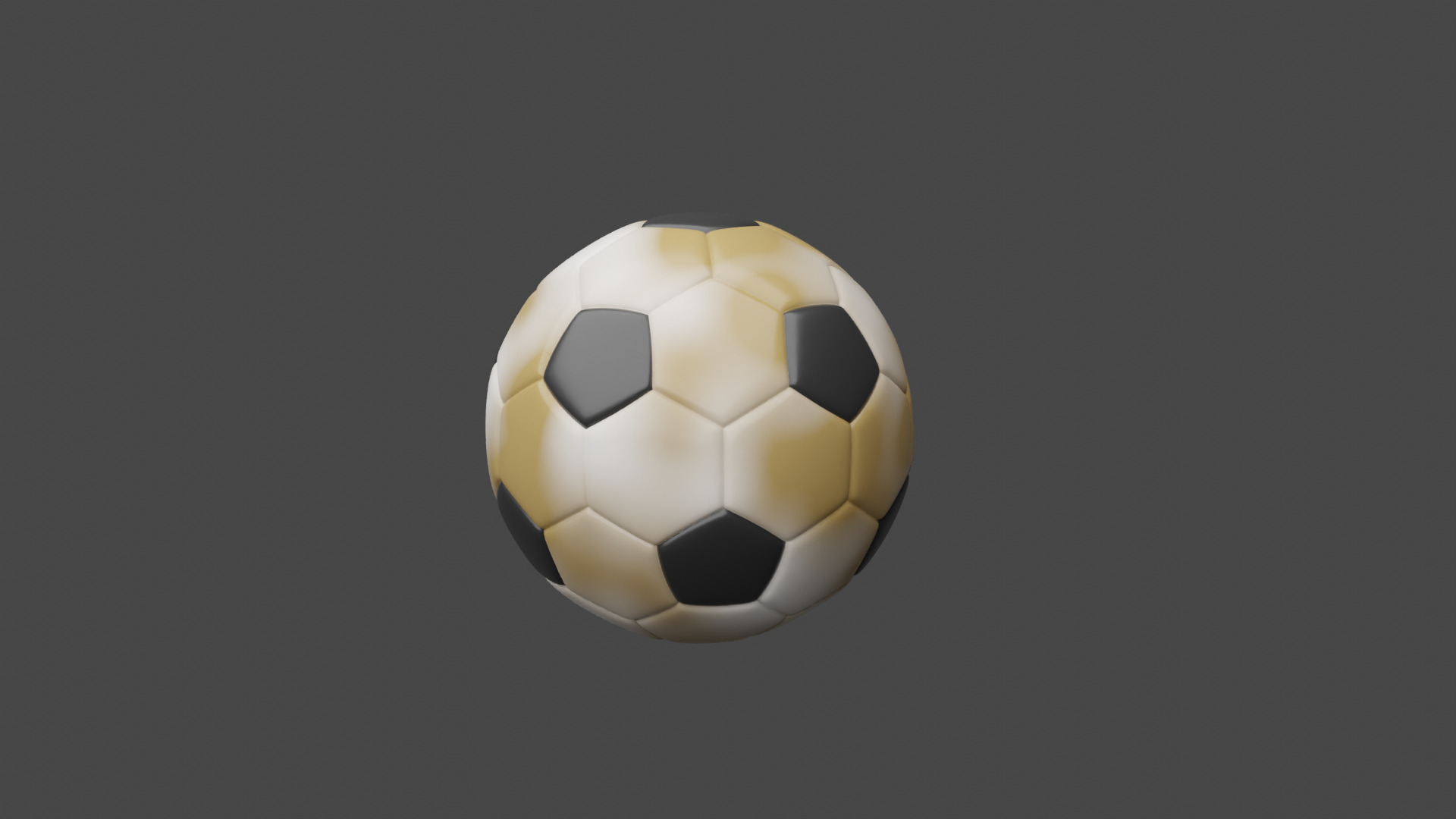 Blender Football Scene with Clean Dirty Balls and Grass Types Low-poly 3D model_6
