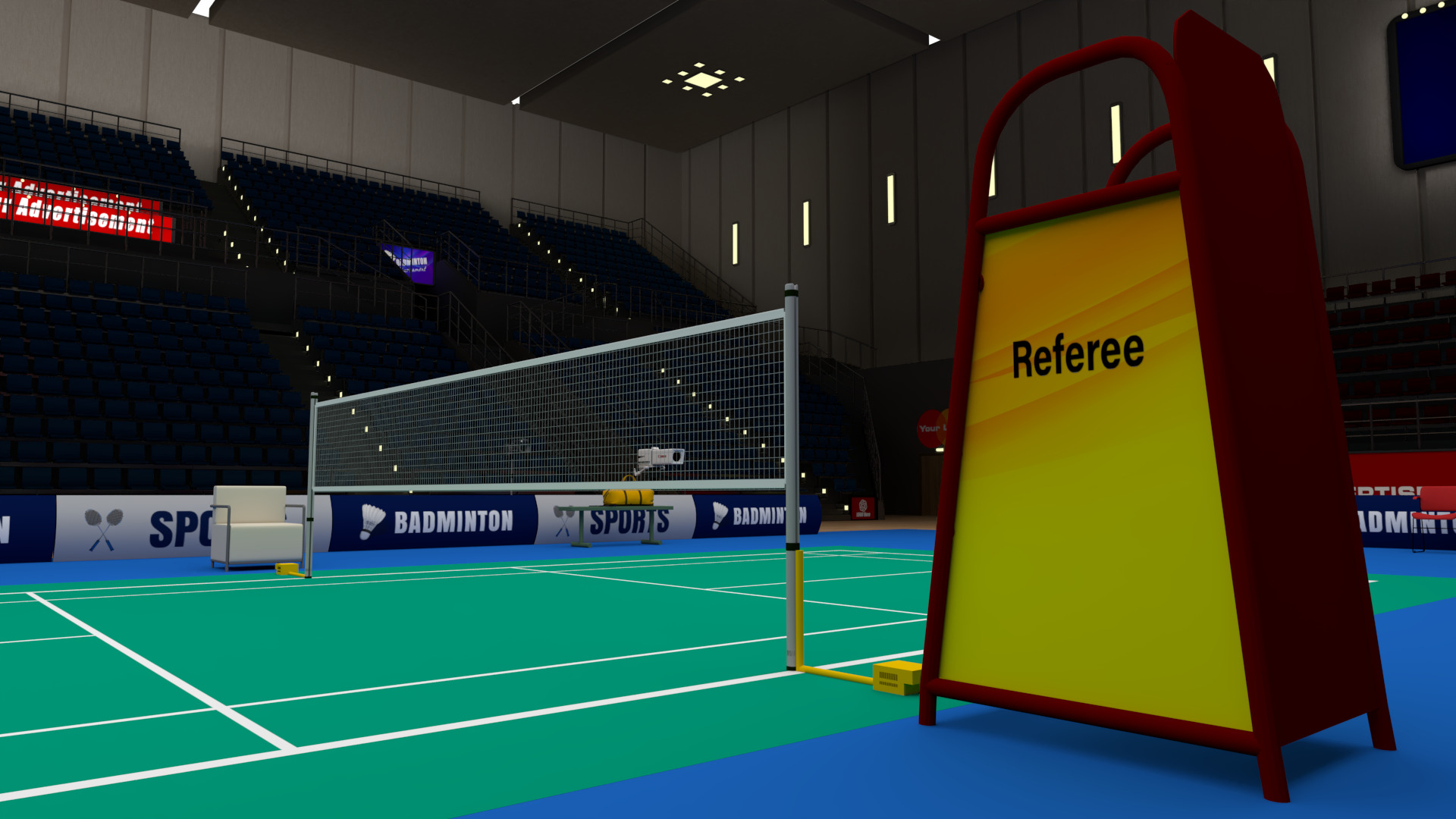 Badminton Stadium 3D model_3
