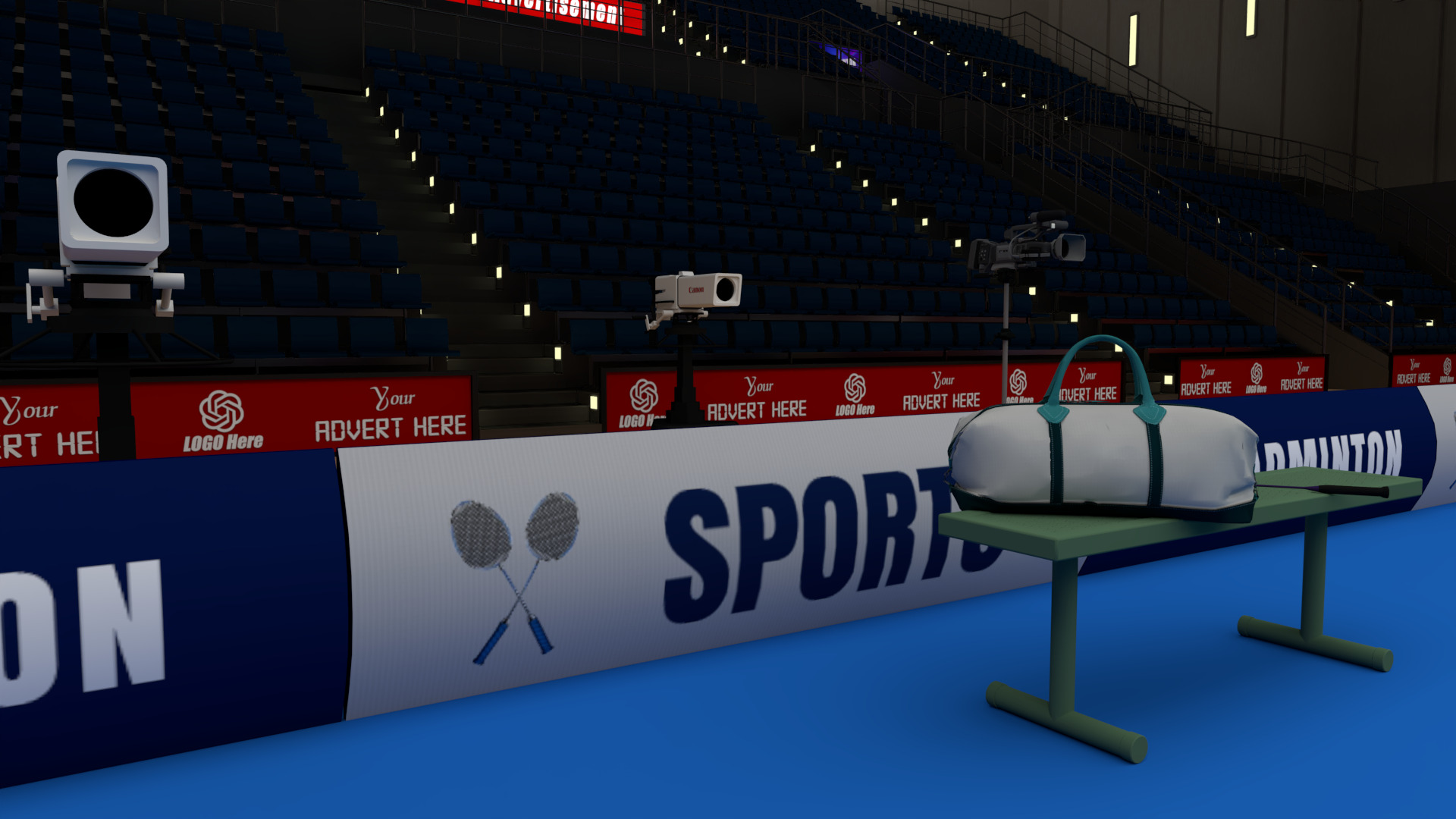 Badminton Stadium 3D model_4