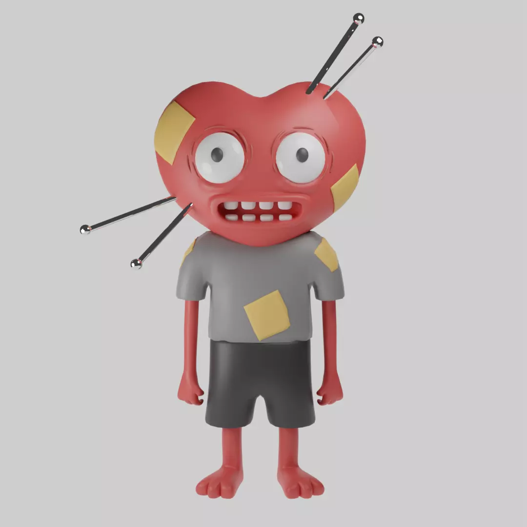 Emo guy 3D model
