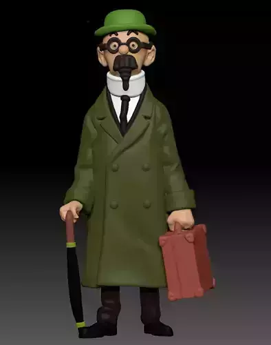 Professor Calculus Tintins adventure 3D print model