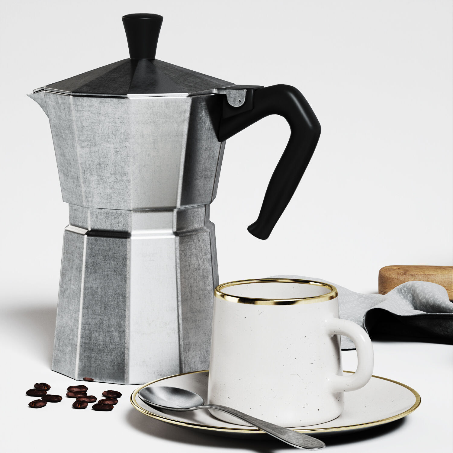 Breakfast Coffee  3D model_7