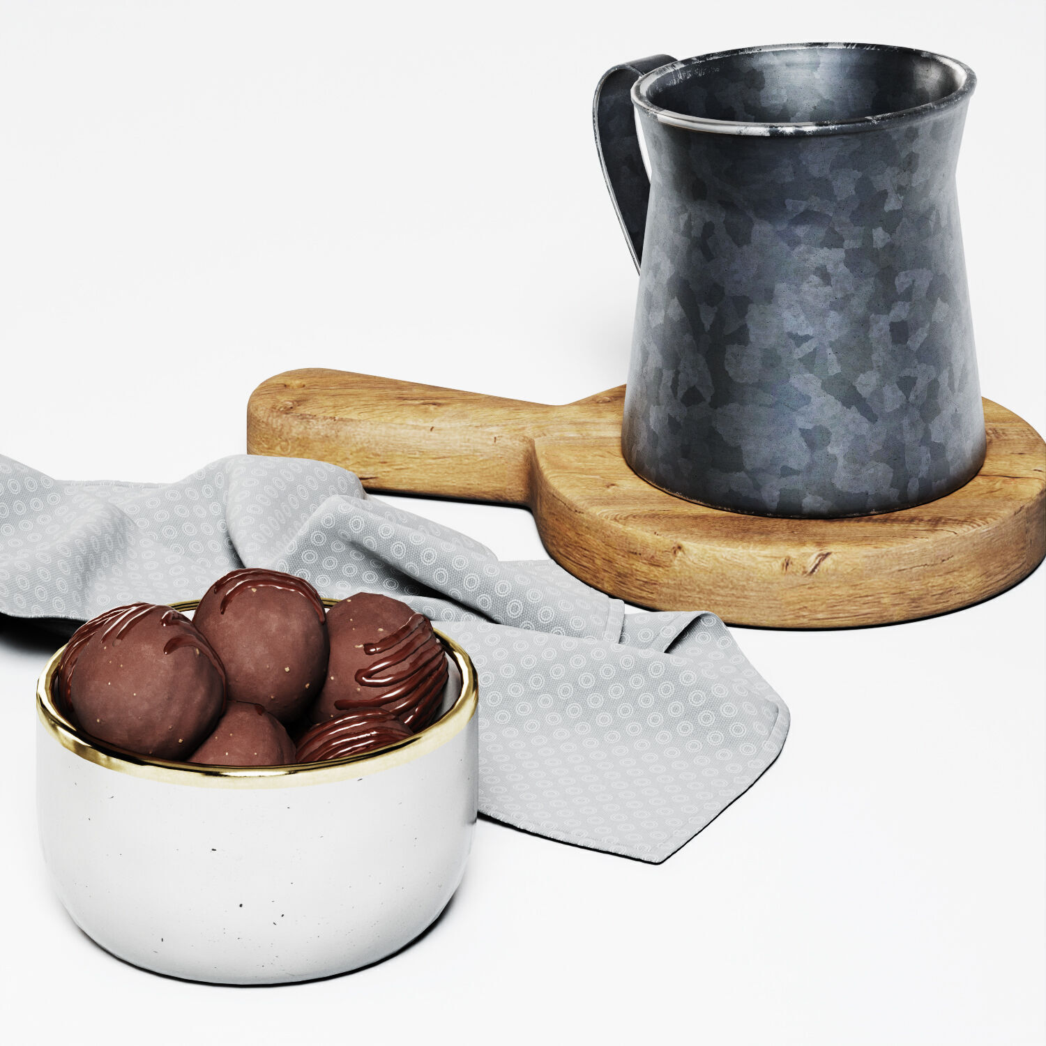 Breakfast Coffee  3D model_5