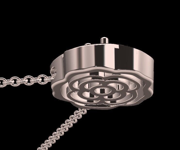 Rose Necklace 3D print model_2