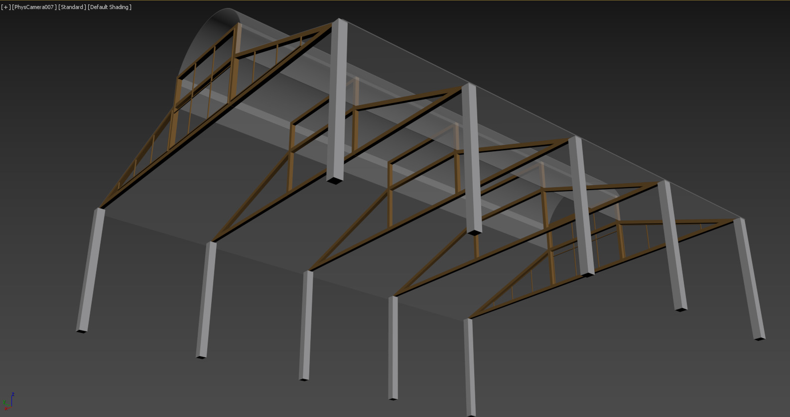 Hangar Structure 3D model_2