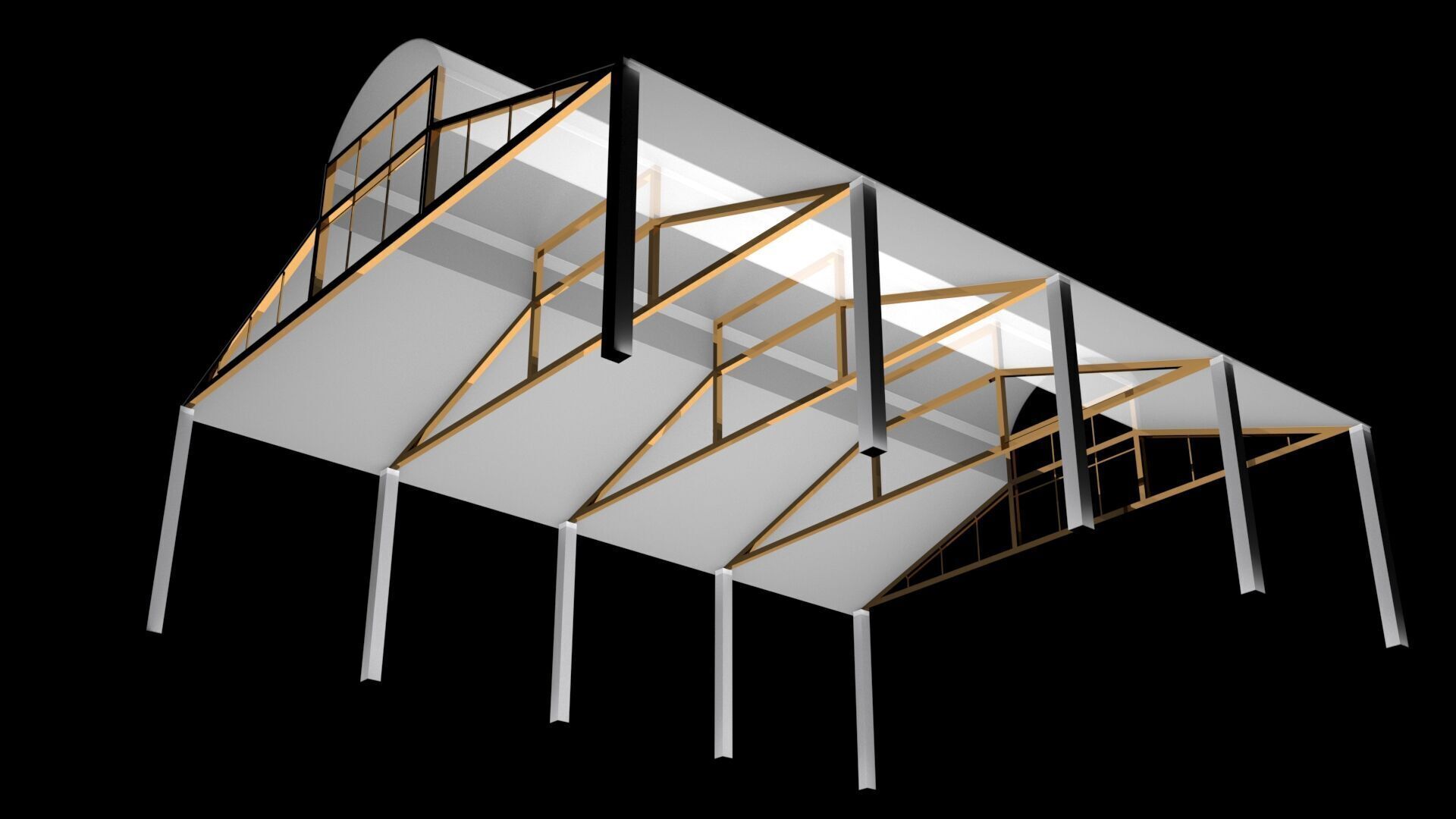 Hangar Structure 3D model_14