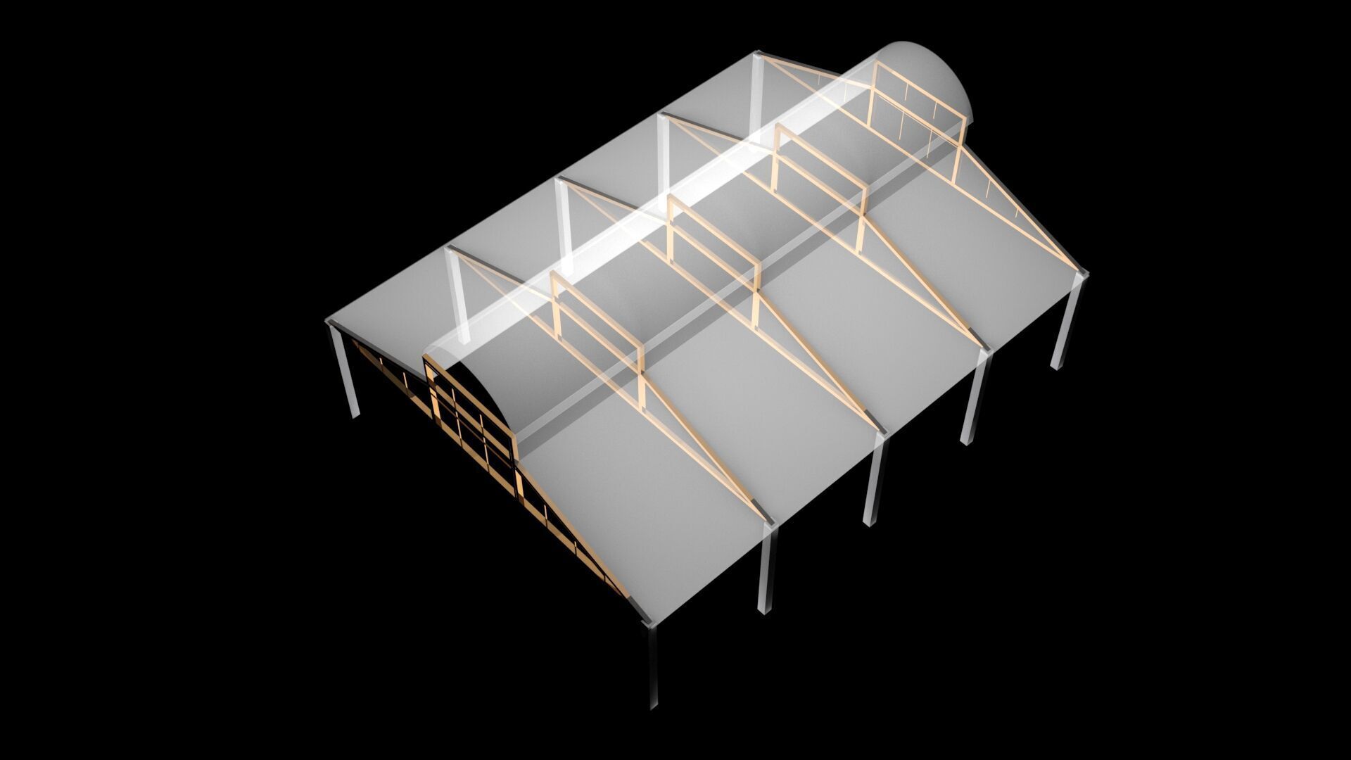 Hangar Structure 3D model_13