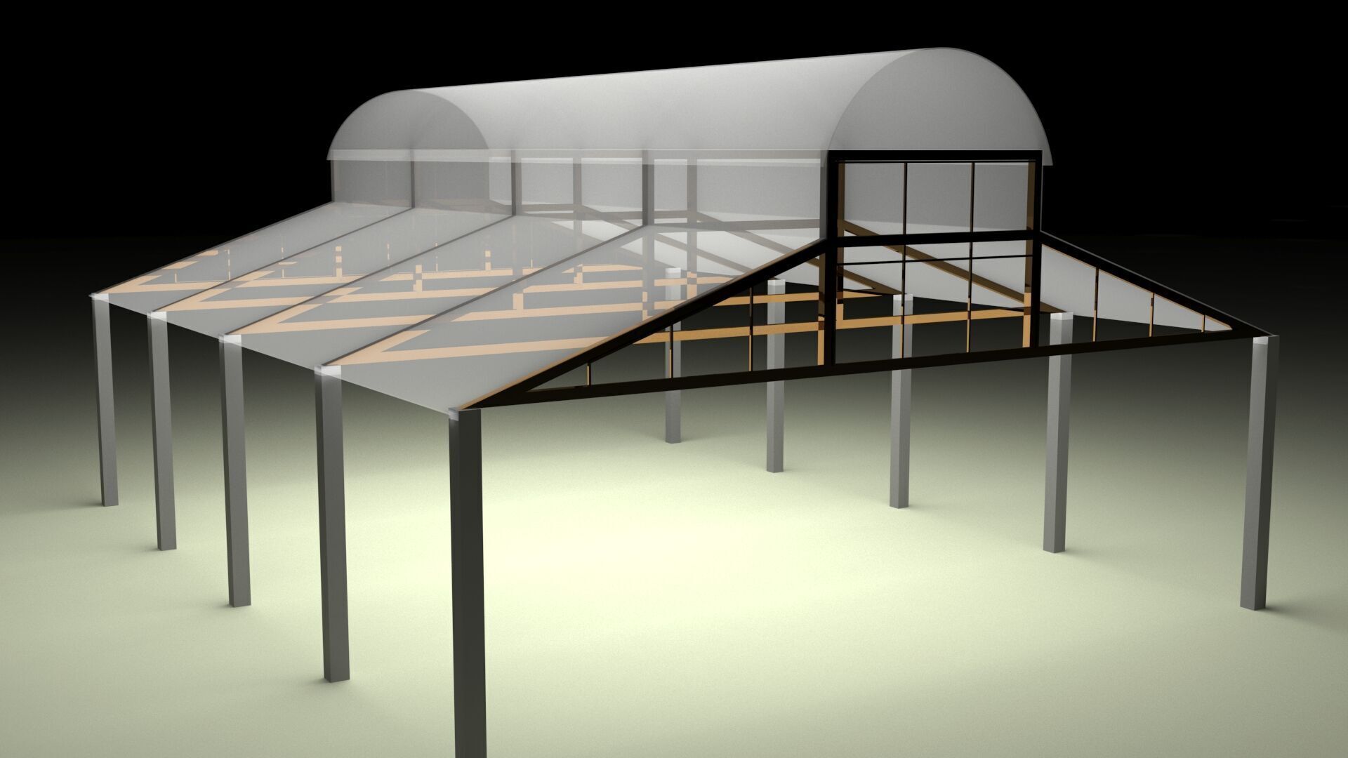 Hangar Structure 3D model_9