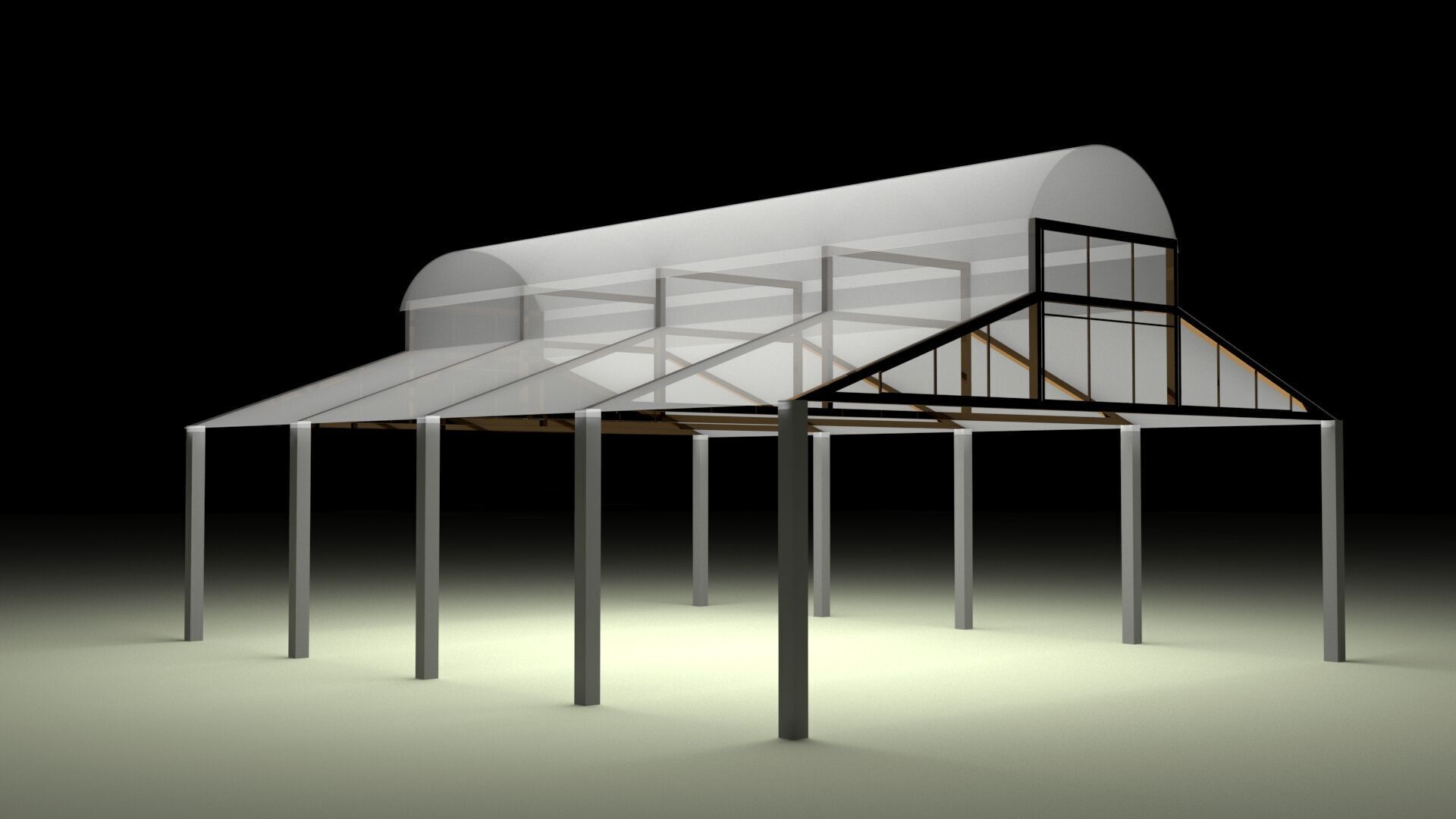 Hangar Structure 3D model_11