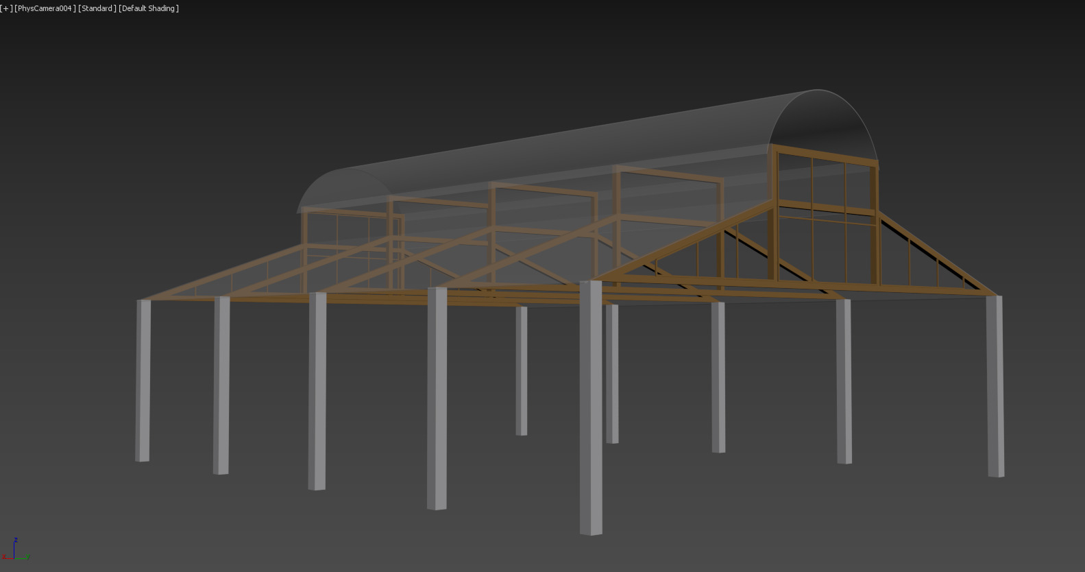 Hangar Structure 3D model_1