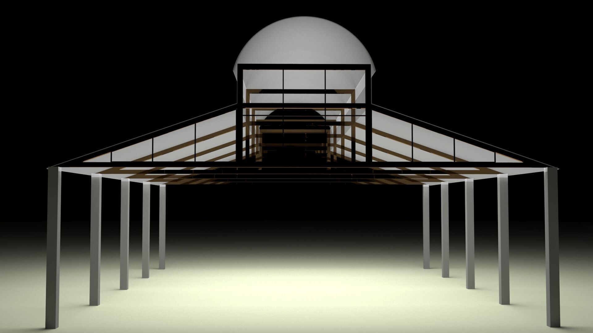 Hangar Structure 3D model_8